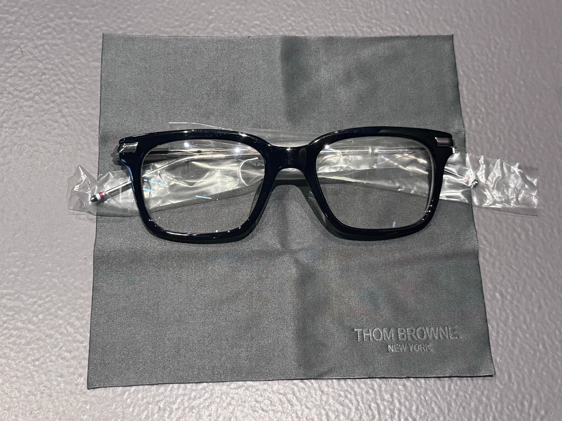 Thom Browne Thom Browne TB-701 Black Frame Silver Temples Eyewear Size ONE SIZE - 3 Thumbnail