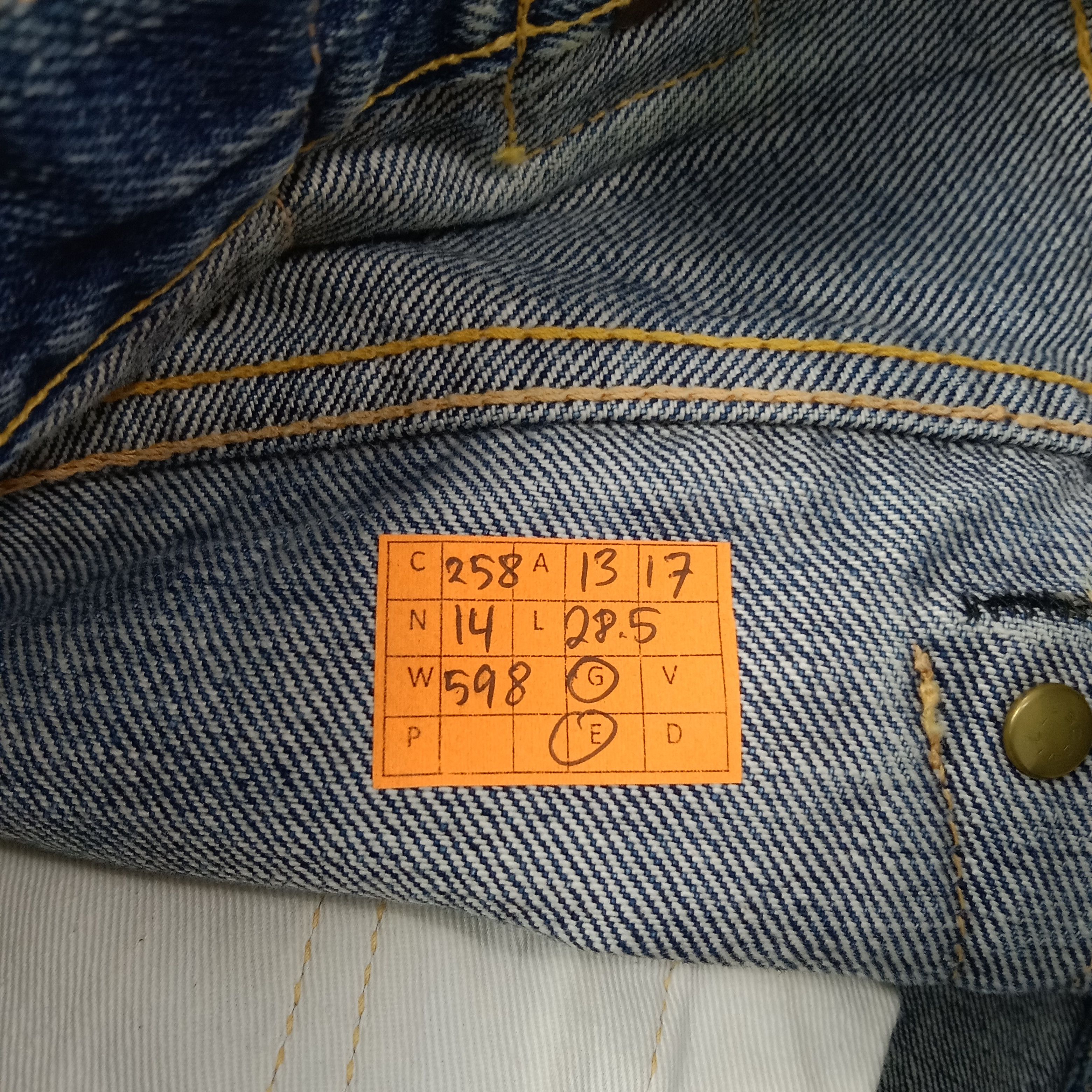 Evisu Evisu Japanese Selvedge 3 Quarters Denim Jeans C258N14 Size US 27 - 13 Thumbnail