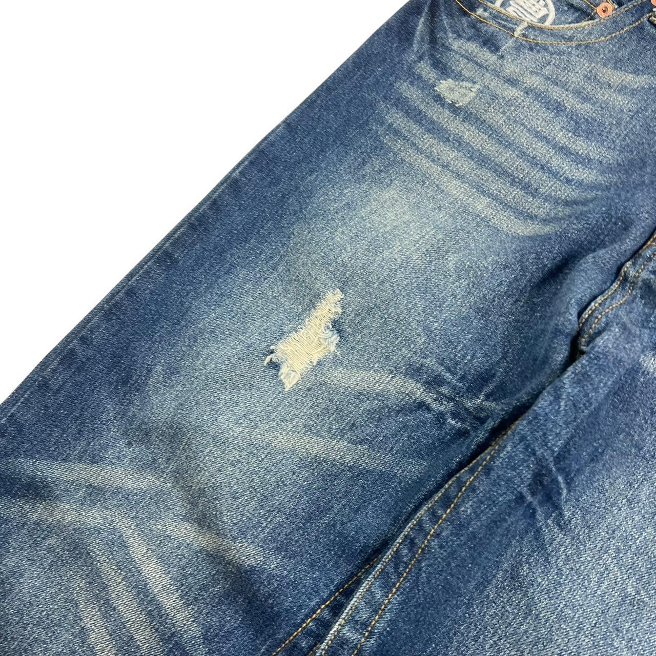 Japanese Brand Vintage Embroidered Lucky Cat Japanese Denim Jeans Waist 34 Size US 34 / EU 50 - 6 Thumbnail
