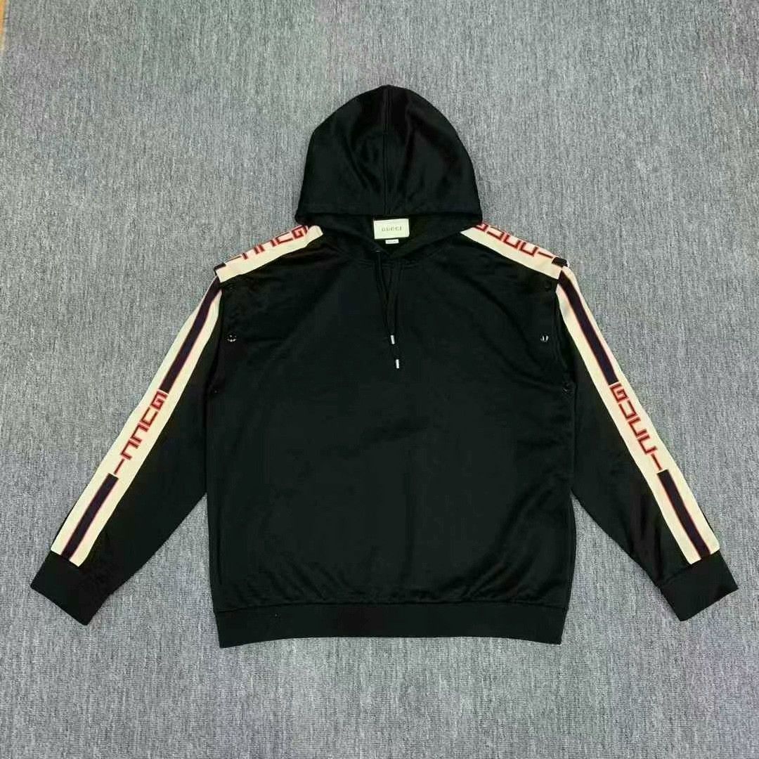 Gucci gucci black logo detachable hoodie sweatshirt Size US L / EU 52-54 / 3 - 1 Thumbnail