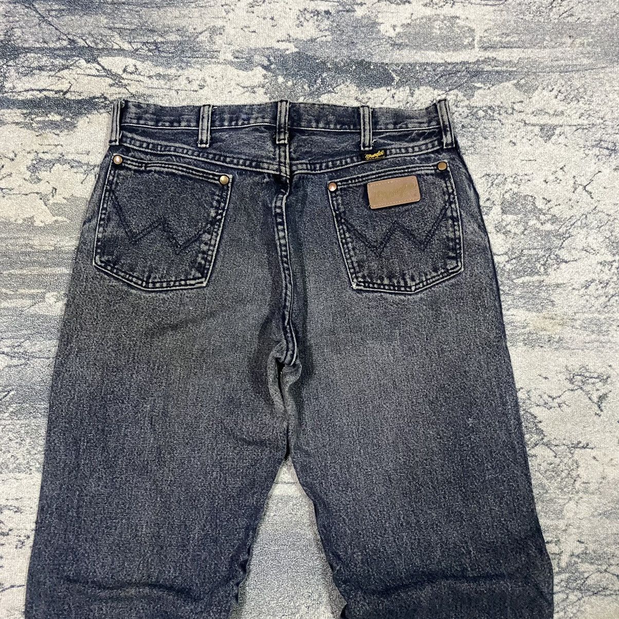 Vintage × Wrangler Vintage Wrangler Blue bell Faded Black Denim Jeans Size US 31 - 8 Thumbnail