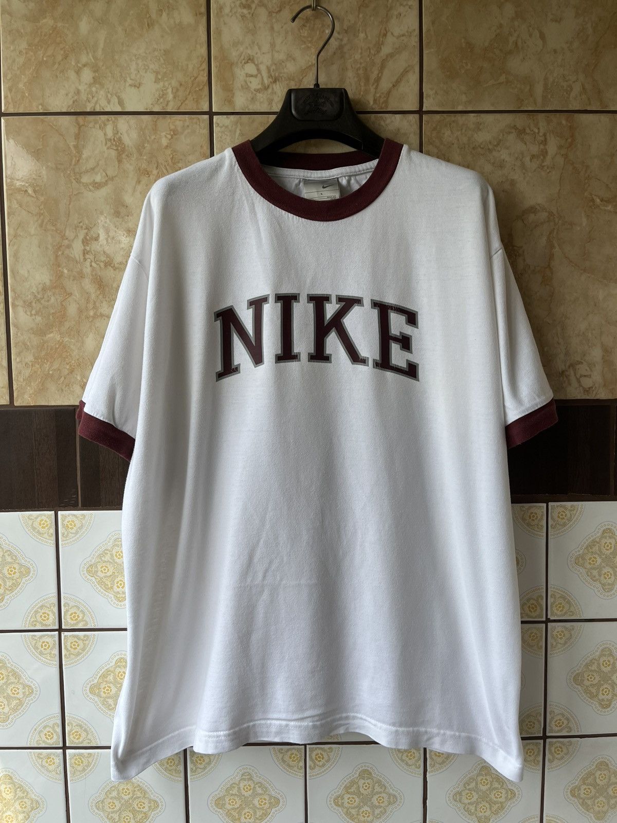 Nike Vintage Nike big logo T shirt Size US L / EU 52-54 / 3 - 1 Thumbnail