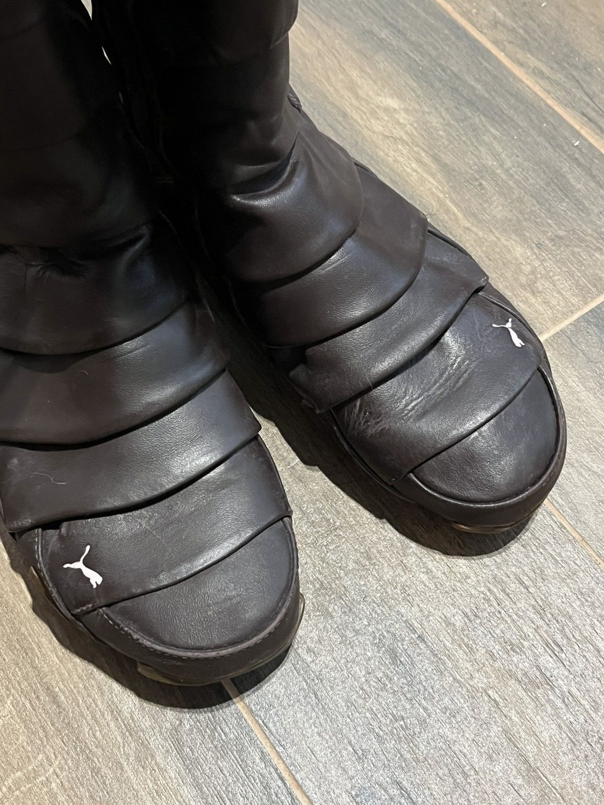 Puma × Vintage Vintage Puma Satori Alto avant garde black Japanese boots Size US 10 / IT 40 - 8 Thumbnail