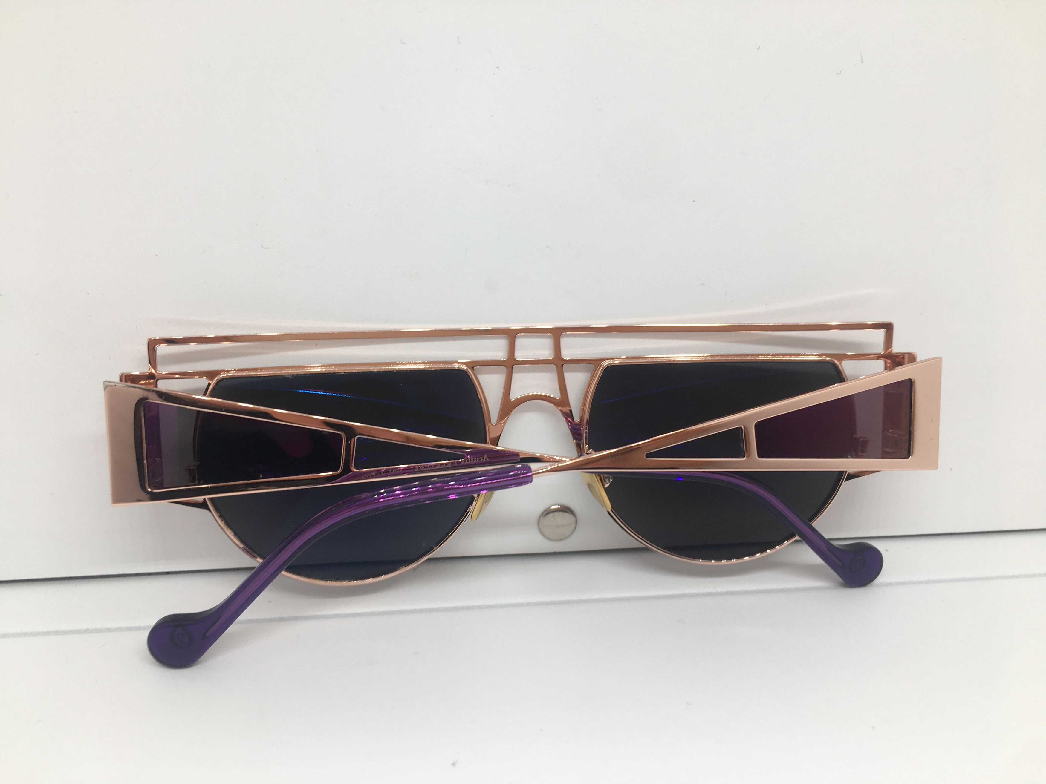 Other Acuitis Ellypse Rose Gold Side Shield Sunglasses Size ONE SIZE - 9 Thumbnail