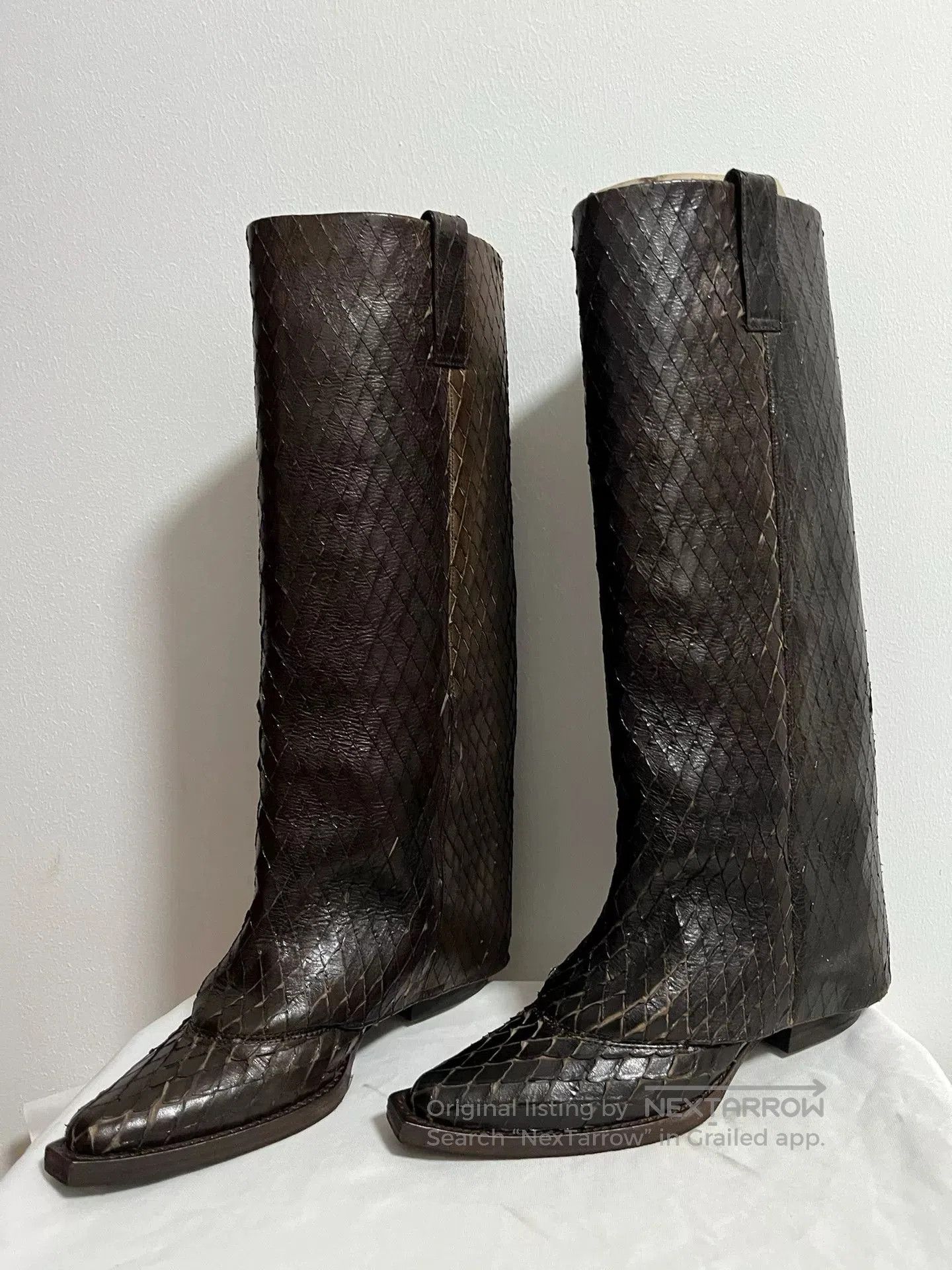 Givenchy Givenchy Snake Skin Western Tall Boots. Size US 6.5 / IT 36.5 - 1 Thumbnail