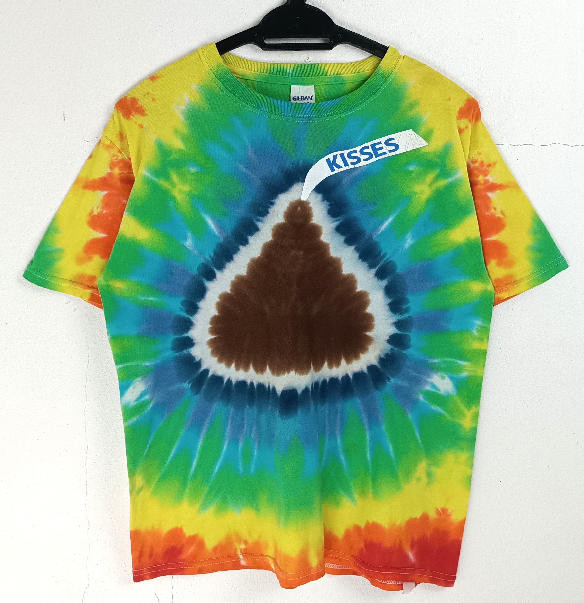 Chocolate VINTAGE HERSHEY'S KISSES TIE DYE TEE CHOCOLATE CUTE RARE Size US S / EU 44-46 / 1 - 3 Thumbnail