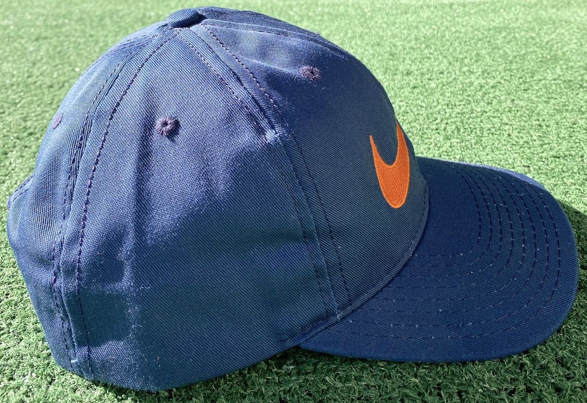 Nike VTG 90’s Nike Embroidered Front & Back Swoosh Snapback Hat Size ONE SIZE - 5 Thumbnail