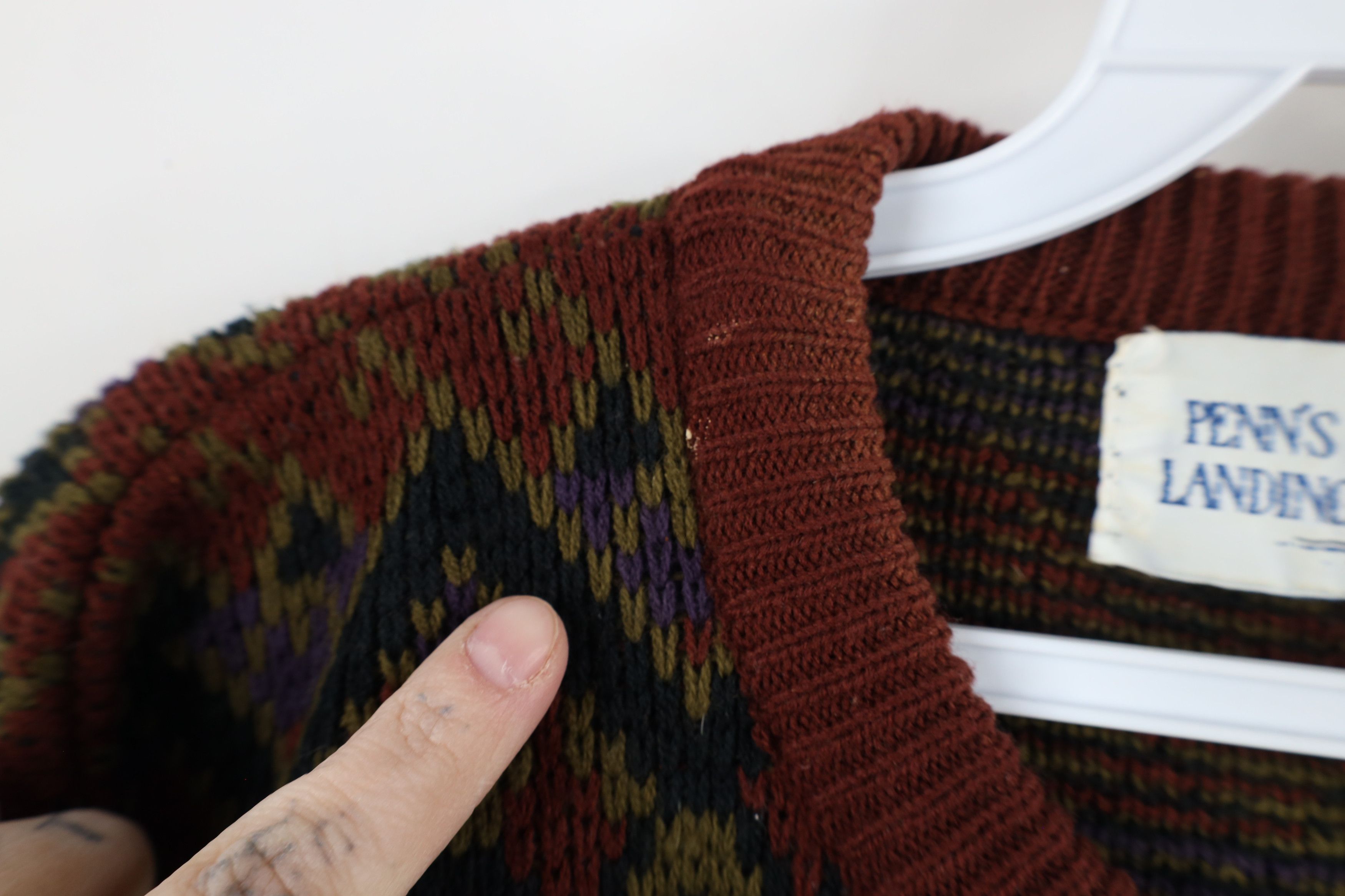 Vintage Vintage 90s Streetwear Southwestern Fiesta Knit Sweater Size US XL / EU 56 / 4 - 5 Thumbnail