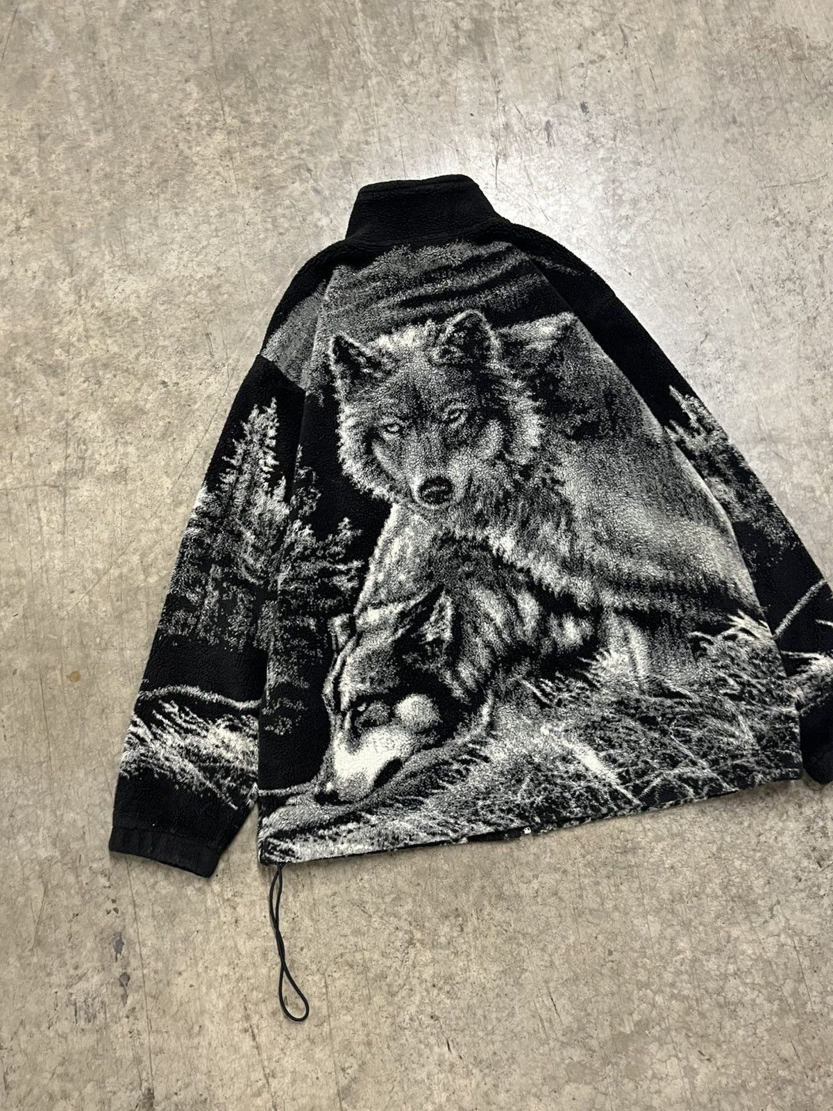 Vintage Vintage AOP Animal wolf fleece vintage streetwear hype Size US M / EU 48-50 / 2 - 3 Thumbnail