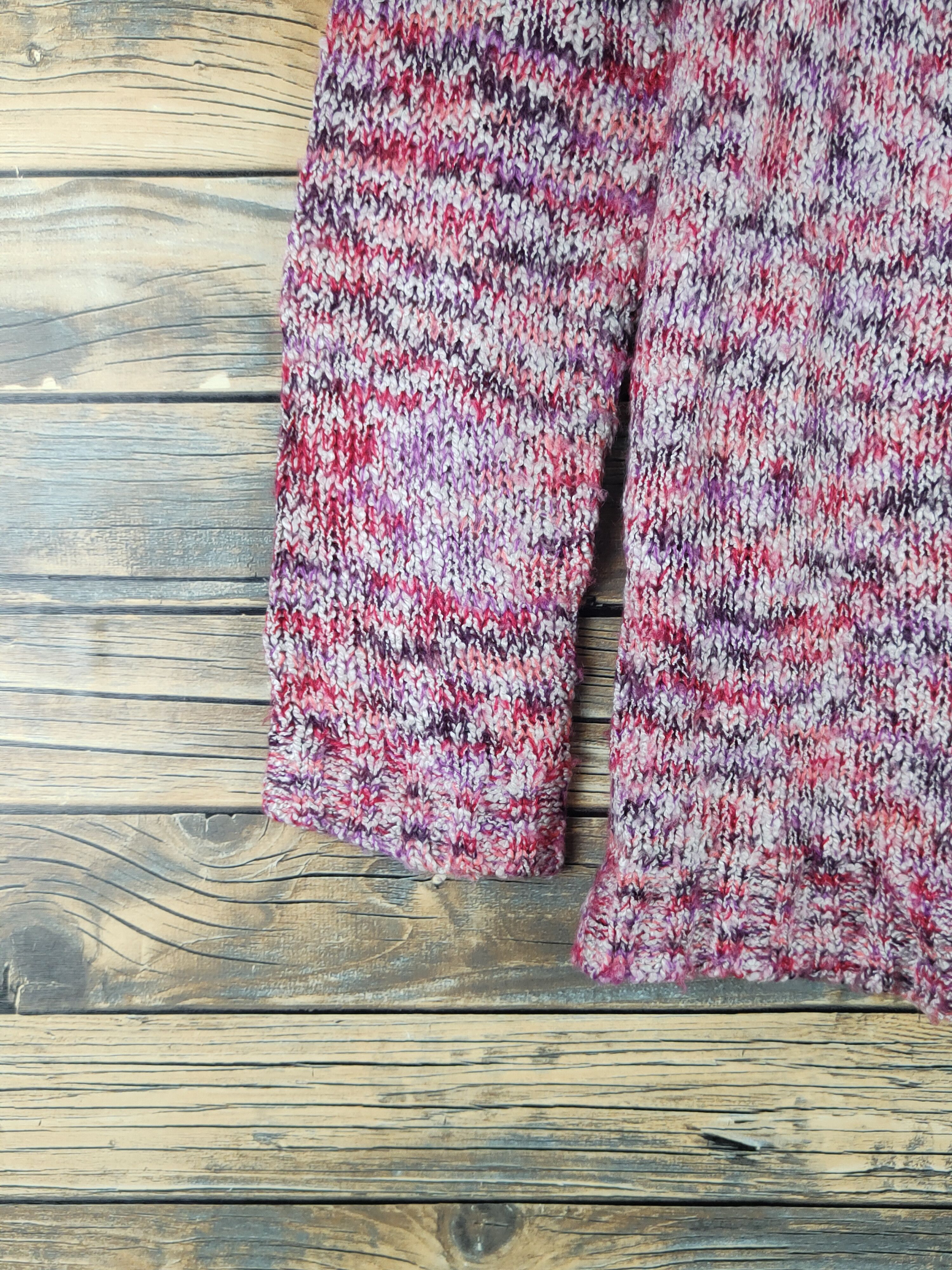 Japanese Brand × Vintage Navy Natural Red Purple Knitwear Sweatshirts #W1260 Size M / US 6-8 / IT 42-44 - 4 Thumbnail