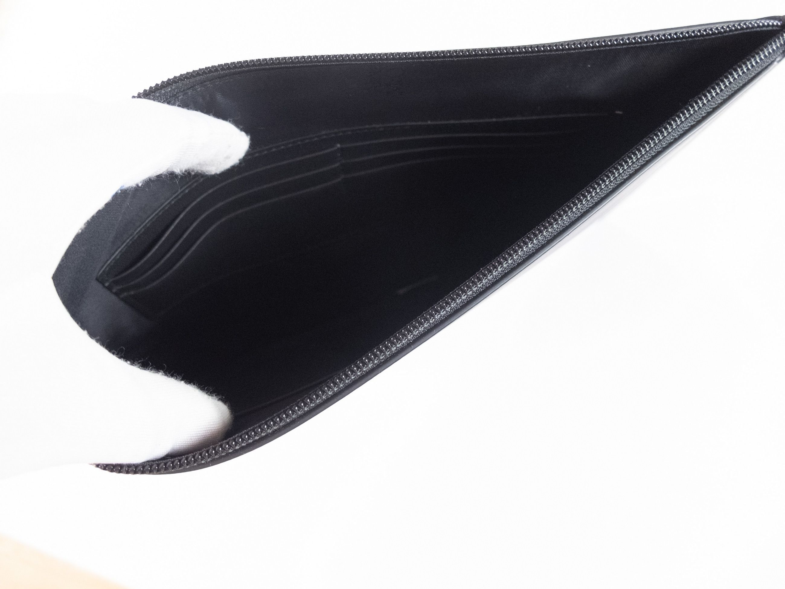 Alexander McQueen ALEXANDER MCQUEEN black graffiti logo leather clutch bag q Size ONE SIZE - 6 Thumbnail