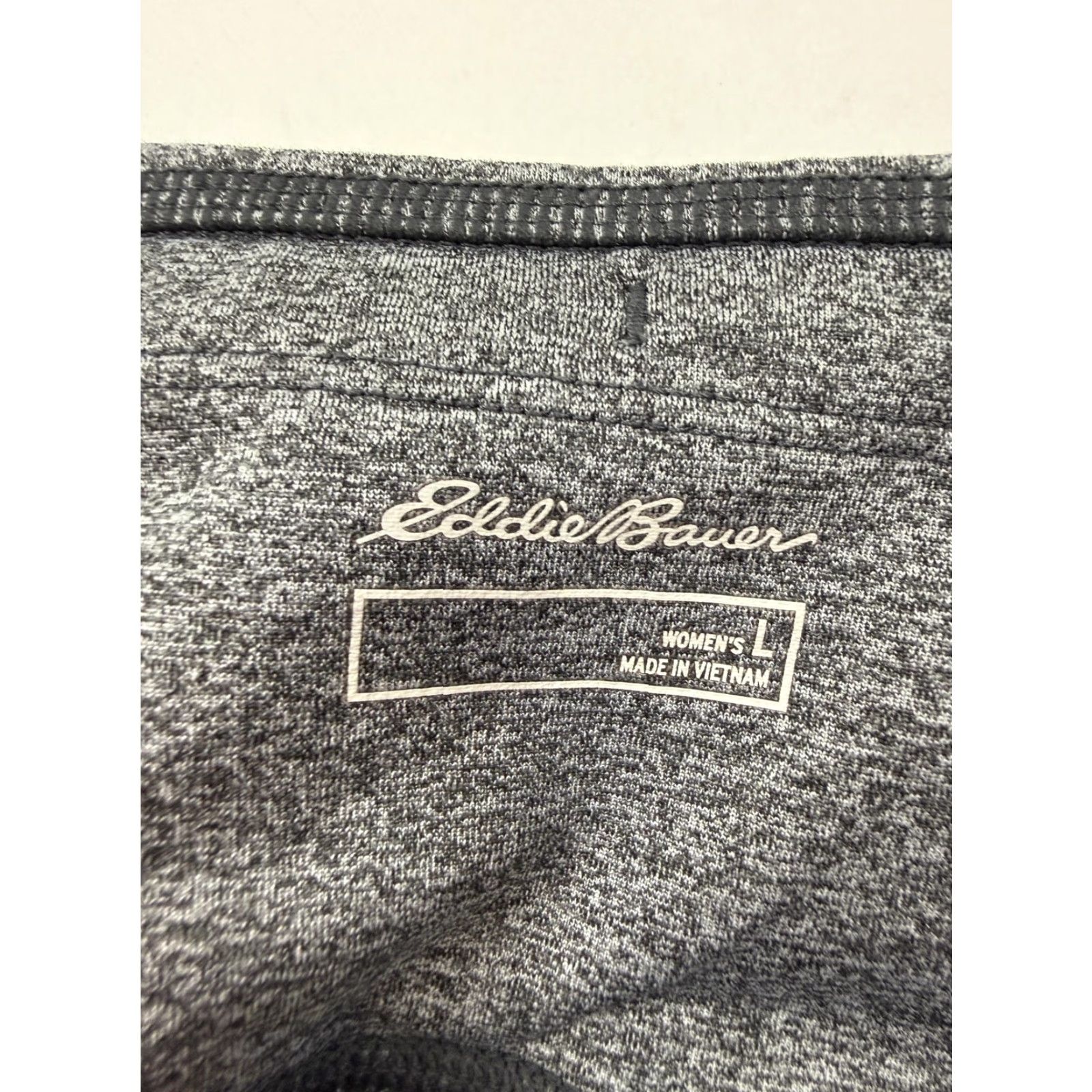 Eddie Bauer VINTAGE Eddie Bauer Leggings Womens L Gray Fleece Lined Ankle Zip Pocket Hiking Size 36" / US 14 / IT 50 - 4 Thumbnail