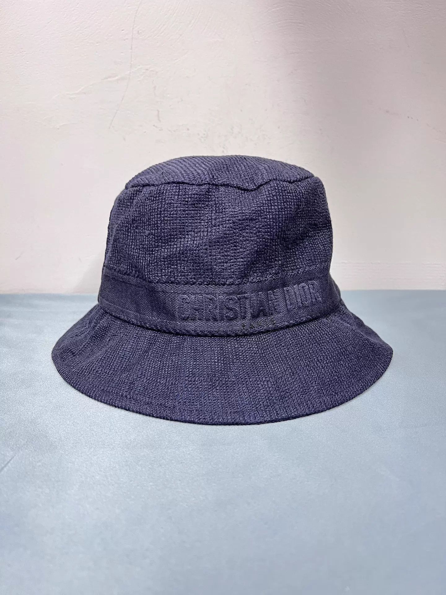 Dior Dior Logo Navy Bucket Hat 58 Mint Condition Size ONE SIZE - 1 Thumbnail