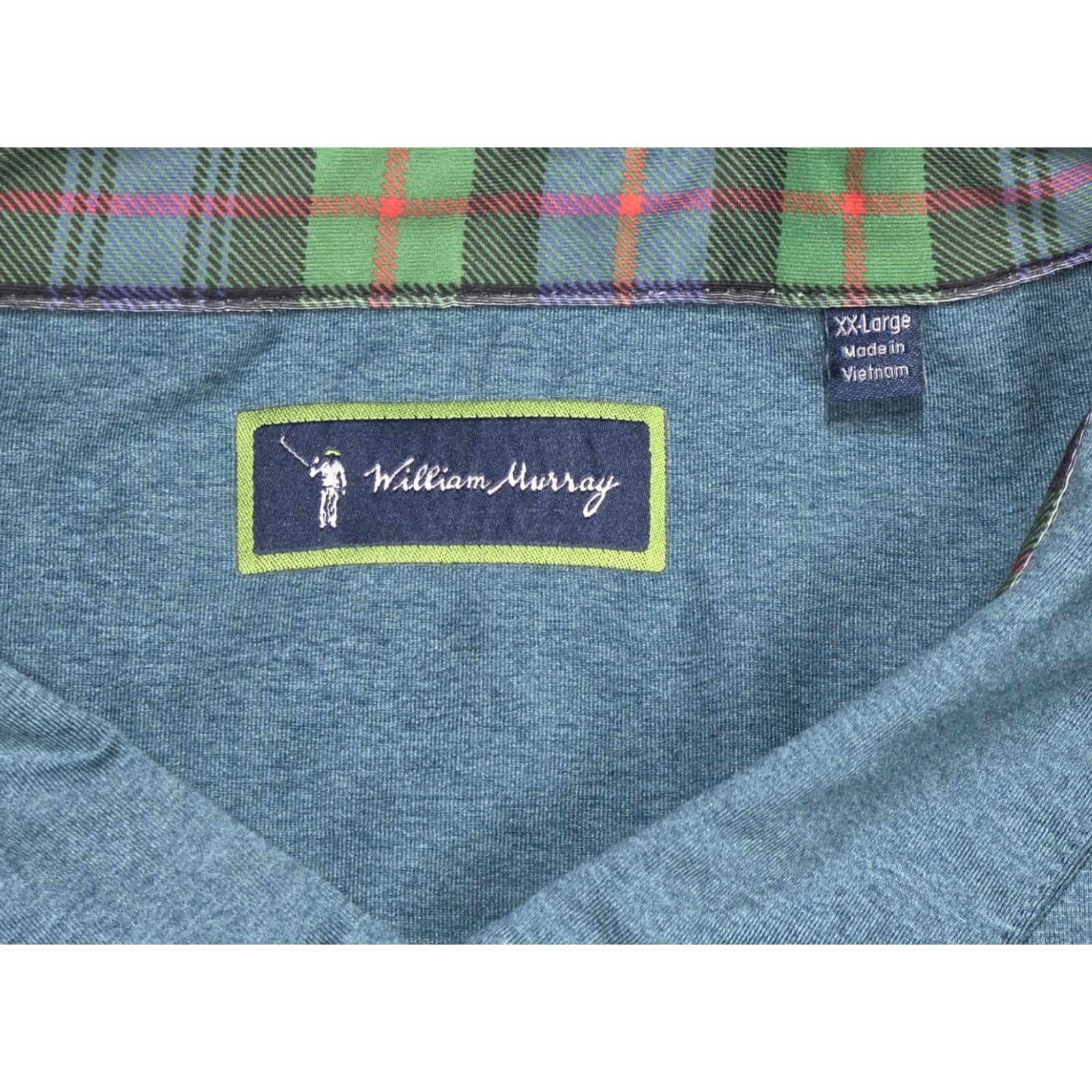 Vintage william murray Polo Shirt Golf 2XL Green Solid Short Sleeve Mens Polo Size US XXL / EU 58 / 5 - 5 Thumbnail