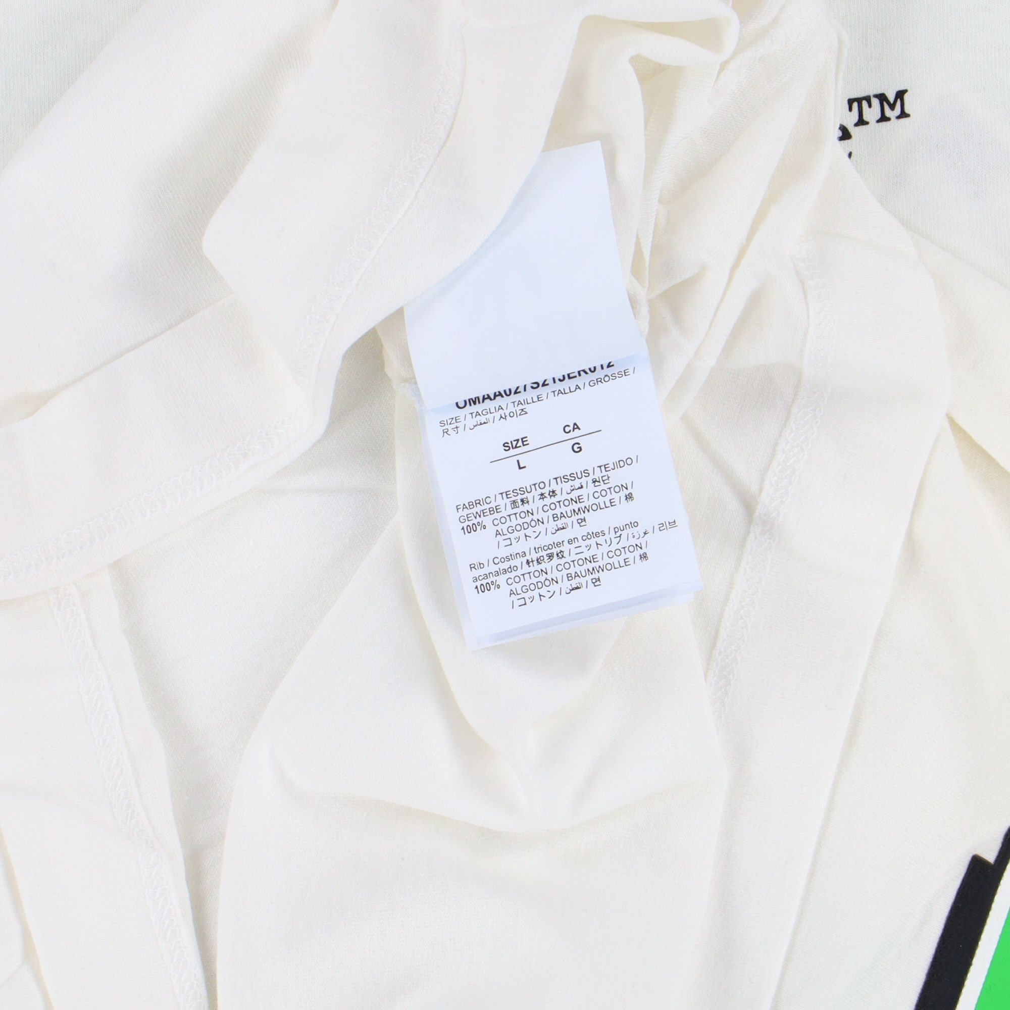 Off-White White Lighting Bolt Arrows Logo T-Shirt Size L / US 10 / IT 46 - 5 Thumbnail
