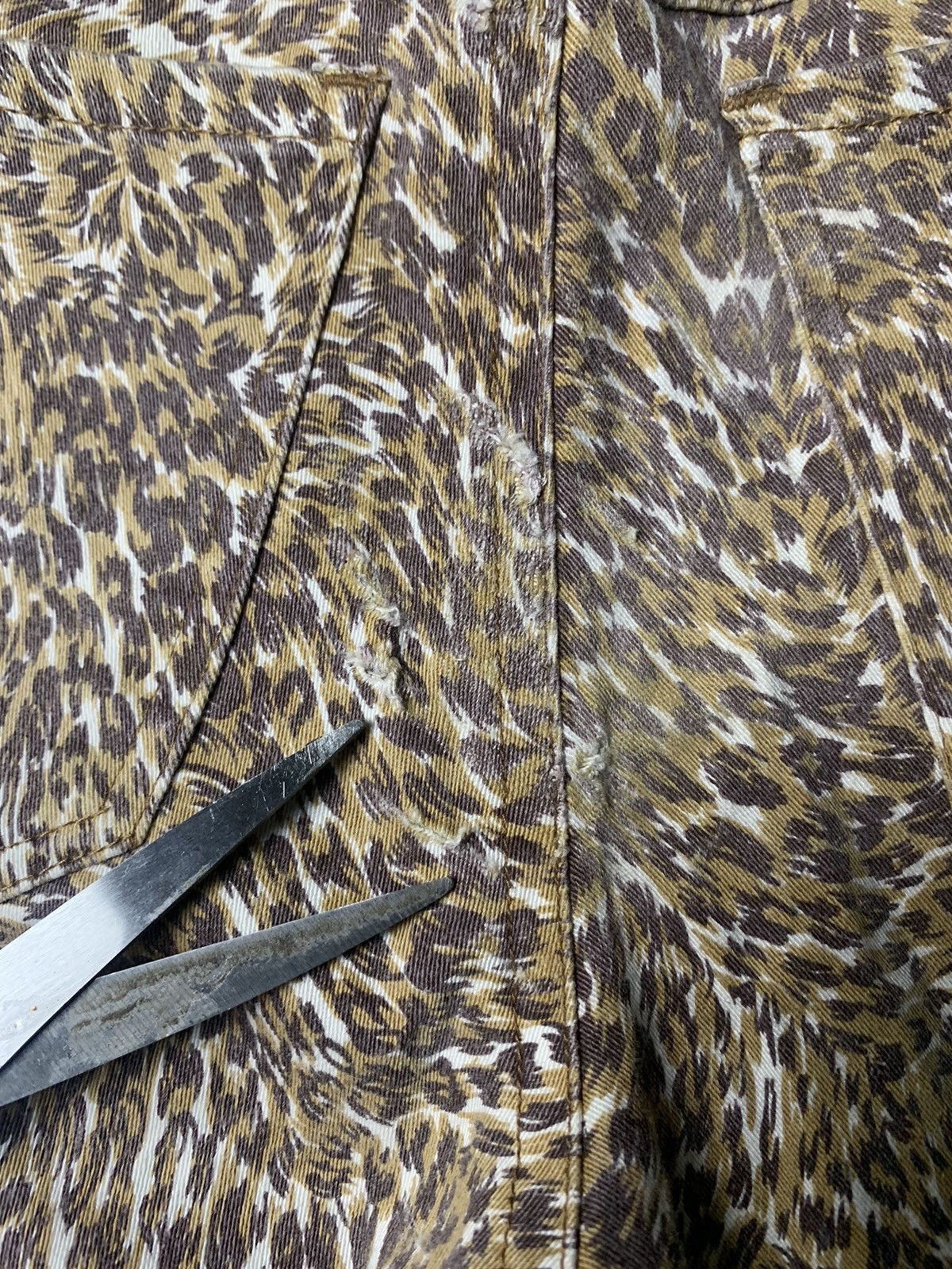 If Six Was Nine × Japanese Brand × Le Grande Bleu (L.G.B.) Cecil McBee Leopard Lace-Up Super Flared Pants Size 29" - 14 Thumbnail