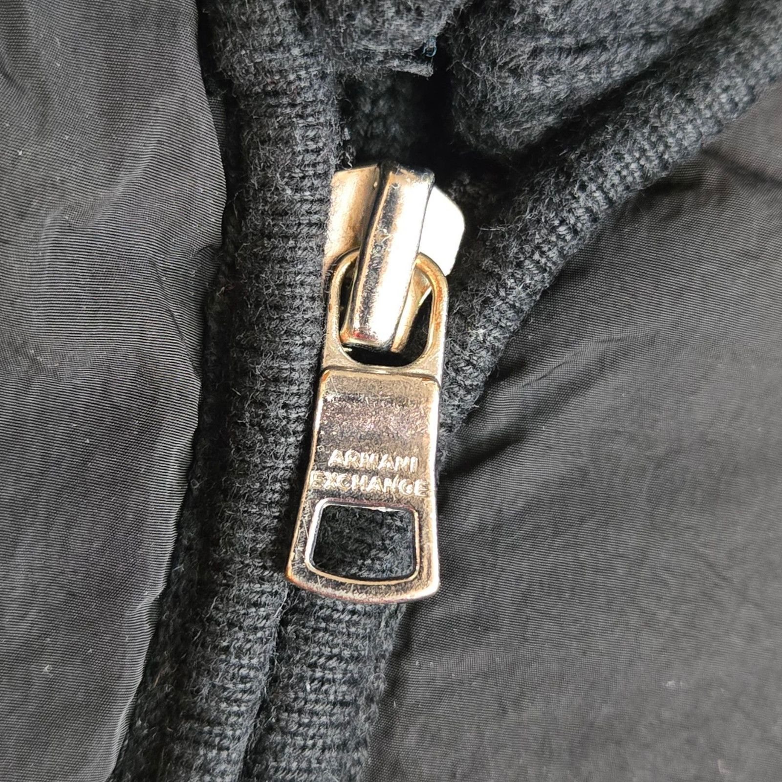 Armani Exchange Armani Exchange Black Ribbed Puffer Front Jacket Size Large Size L / US 10 / IT 46 - 7 Thumbnail