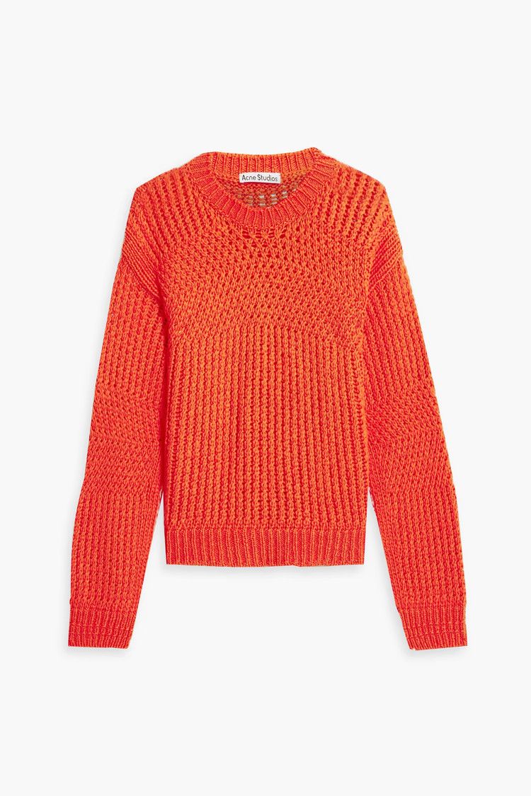 Acne Studios o1y0725 Crewneck Sweater in Tomato Red Size XXS / US 00 / IT 34 - 1 Thumbnail