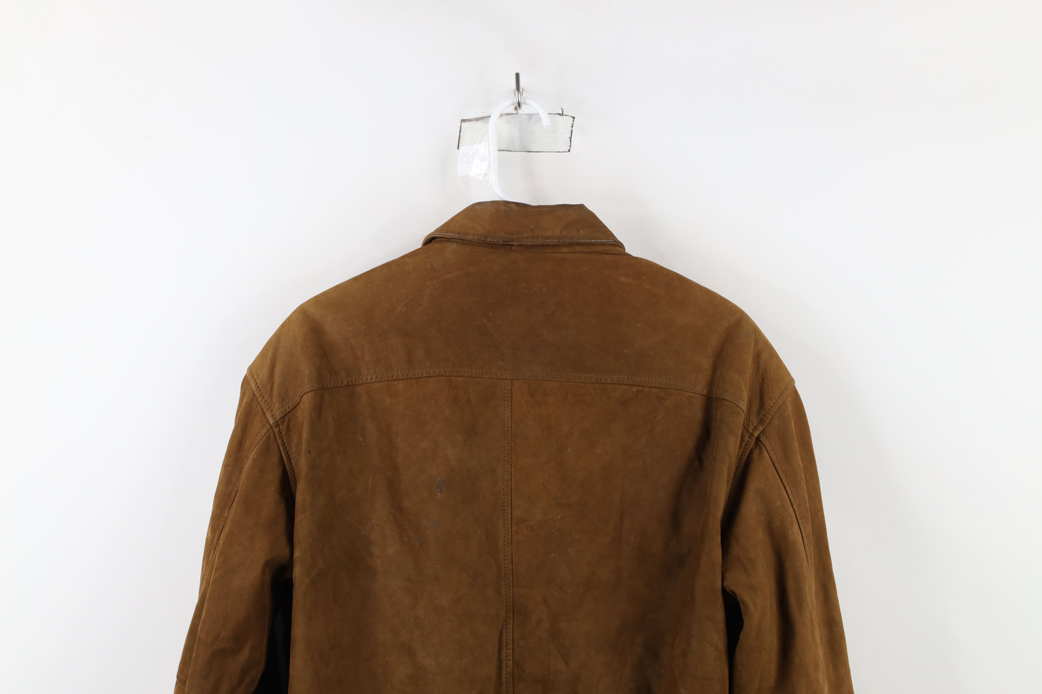 Vintage Vintage 90s Streetwear Suede Leather Flight Bomber Jacket Size US S / EU 44-46 / 1 - 17 Thumbnail