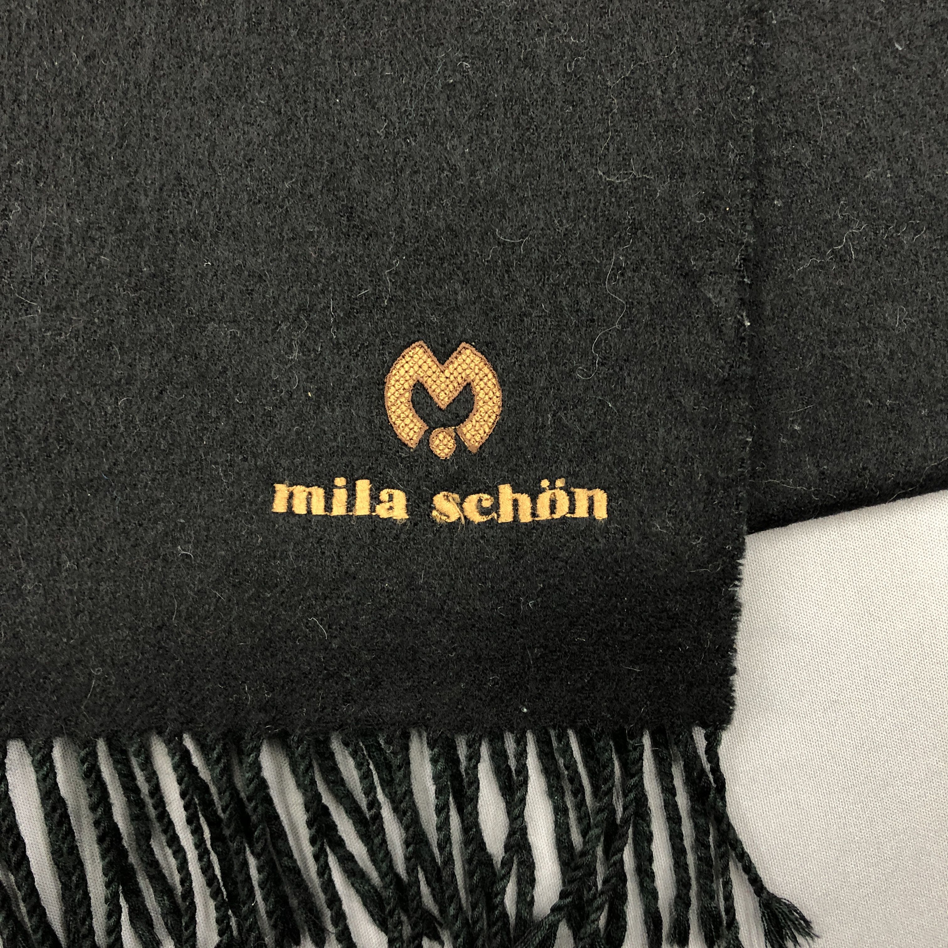 Mila Schon Vintage 5351 Homme Scarf Muffler Wool Winter Scarves Size ONE SIZE - 4 Thumbnail