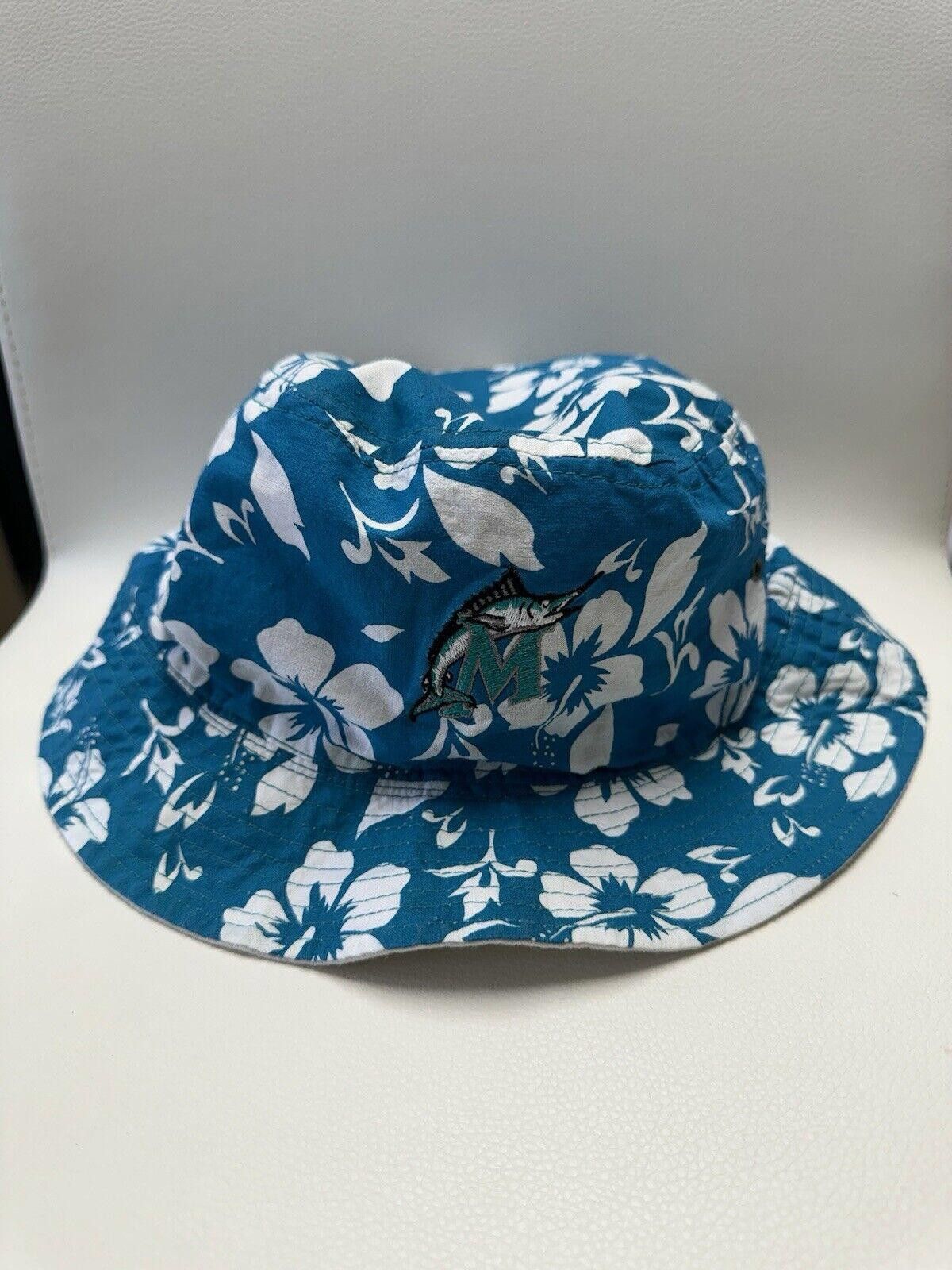MLB Vintage MLB Florida Marlins Reversible Bucket Hat Size ONE SIZE - 1 Thumbnail