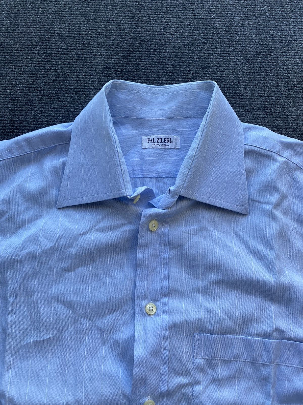 Pal Zileri 🔥Pal Zileri 16/41 L blue button up shirt designer Size US L / EU 52-54 / 3 - 2 Thumbnail