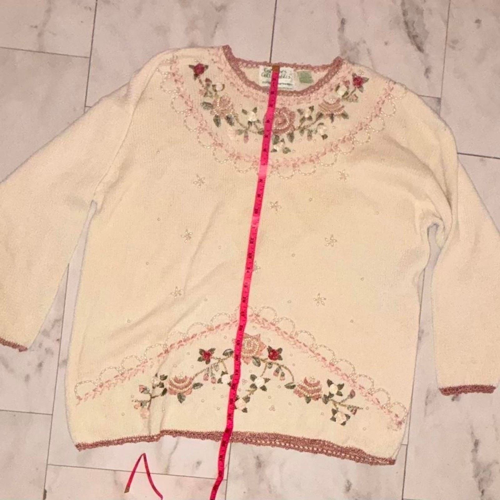 & Other Stories Unbranded Women's Cream and White Sweater Size L / US 10 / IT 46 - 9 Thumbnail