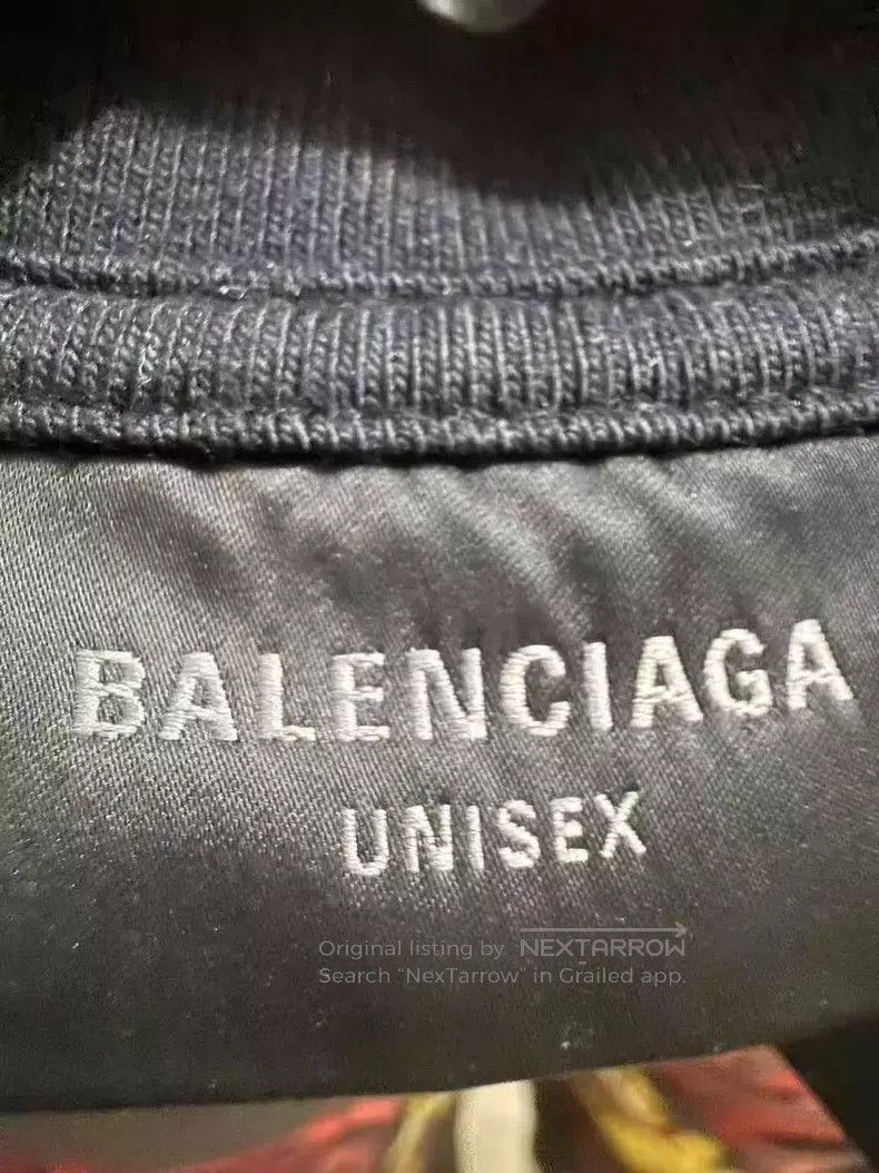 Balenciaga Balenciaga Black Washed Destroyed Scissors Short Sleeve XS Size US XS / EU 42 / 0 - 3 Thumbnail