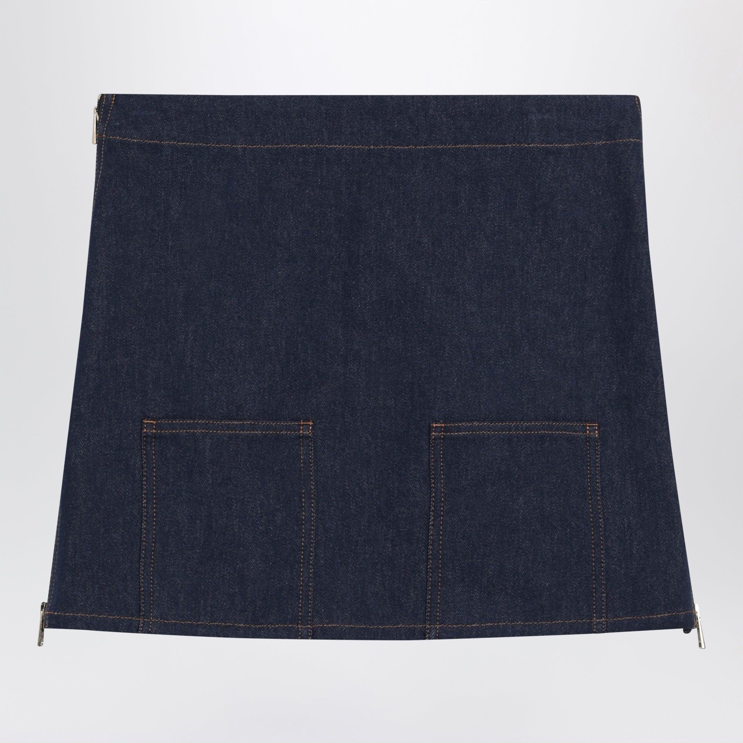 Fendi Fendi Navy Blue Mini Skirt Size 27" / US 4 / IT 40 - 1 Thumbnail