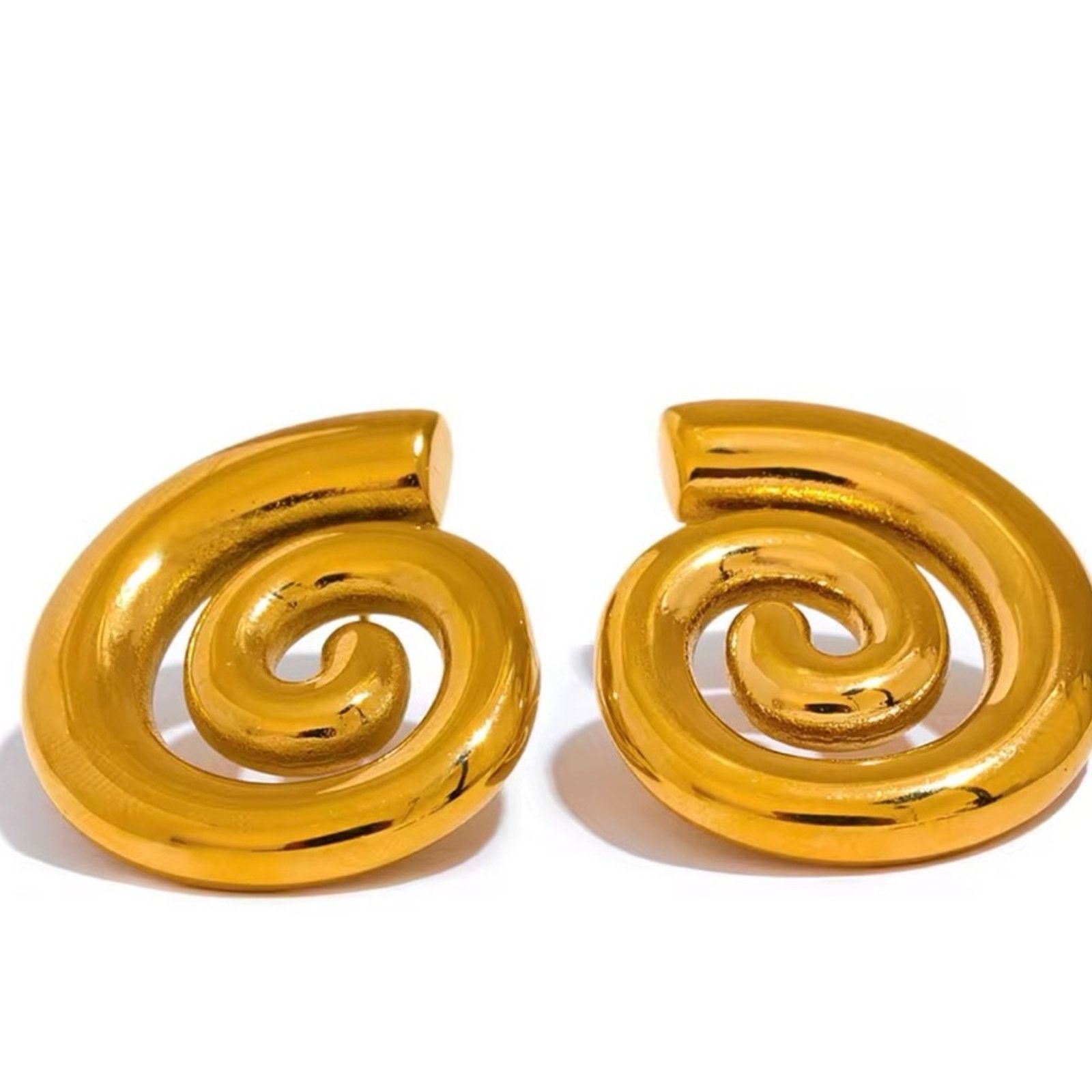 Other Stainless Steel Conch Geometric Stud Earrings Snail Stud Size ONE SIZE - 2 Thumbnail