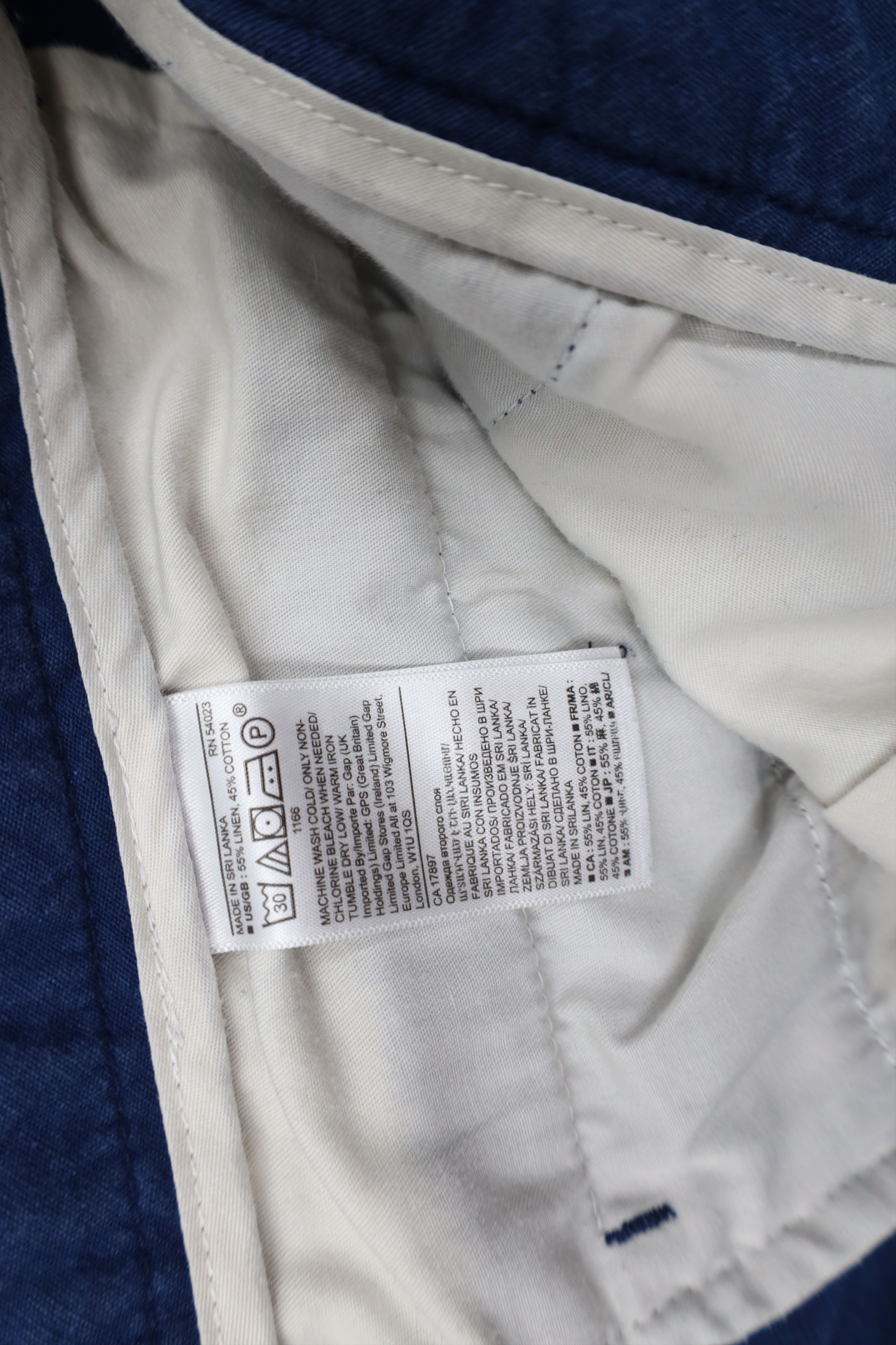 Banana Republic Banana Republic Blend Aiden Above Knee Chino Shorts Blue Size US 36 / EU 52 - 8 Thumbnail