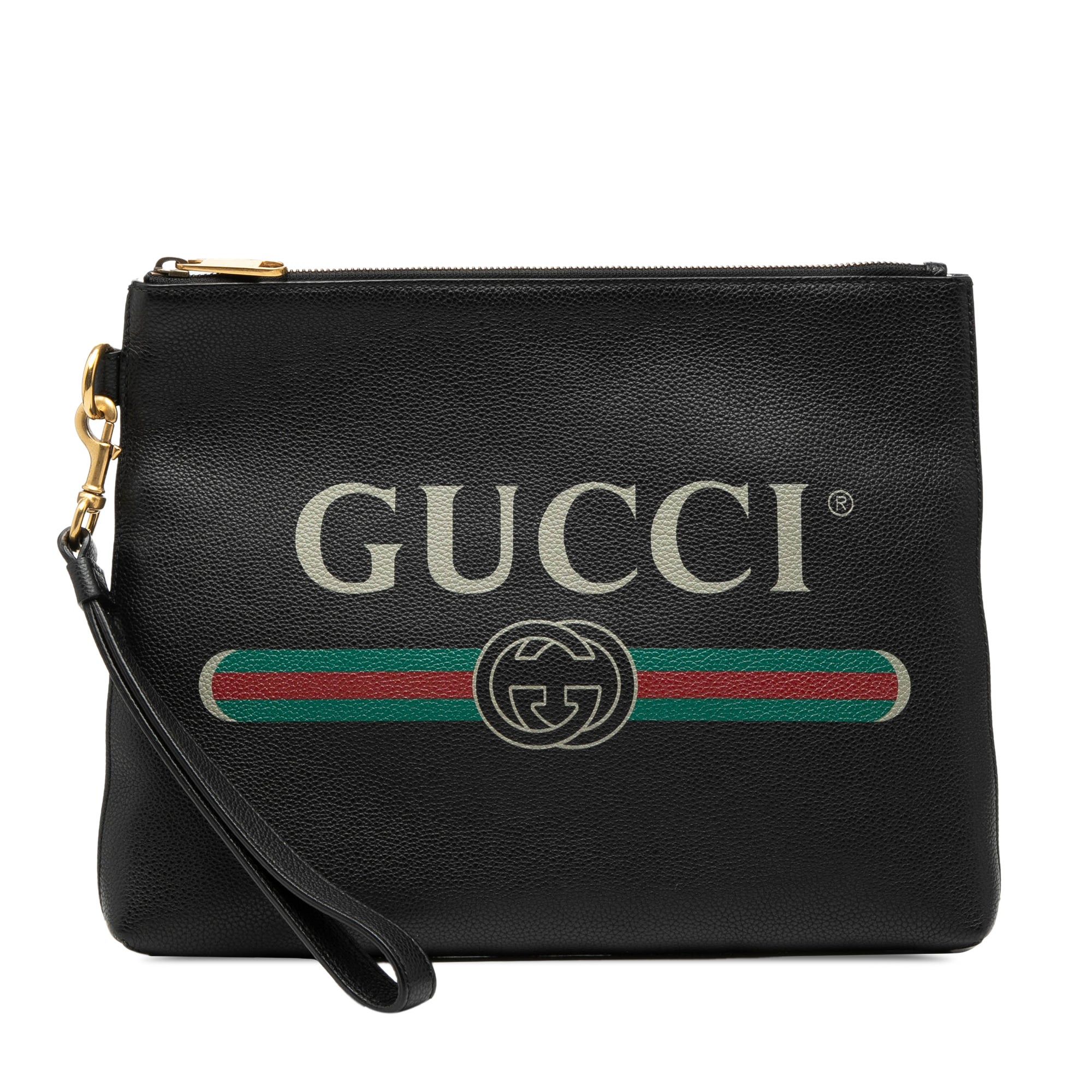 Gucci Leather Logo Clutch Size ONE SIZE - 1 Thumbnail