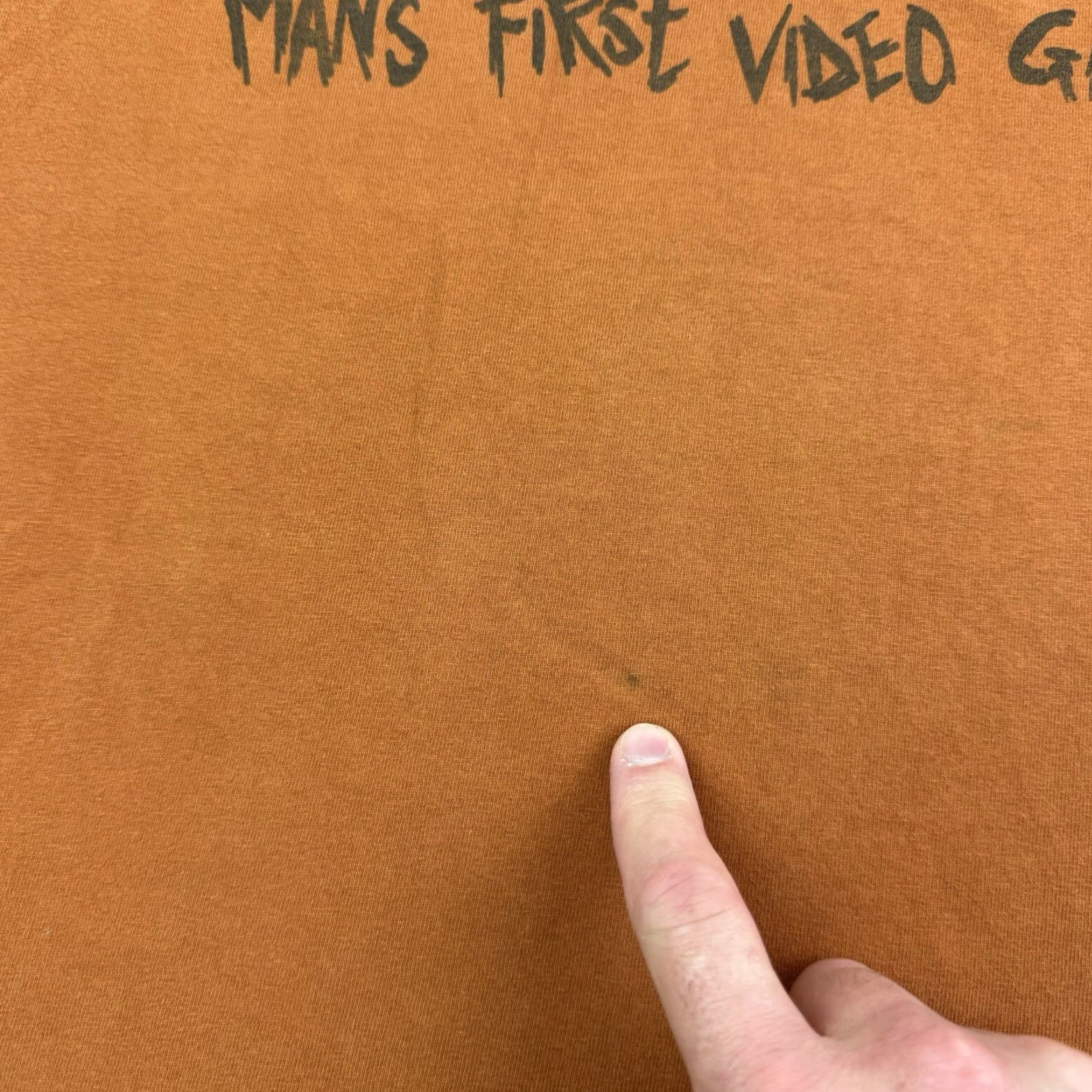 Vintage VINTAGE Mans First Video Game T Shirt Adult 2XL Orange Funny Y2K Grunge Hipster Shirt Mens Size US XXL / EU 58 / 5 - 4 Thumbnail