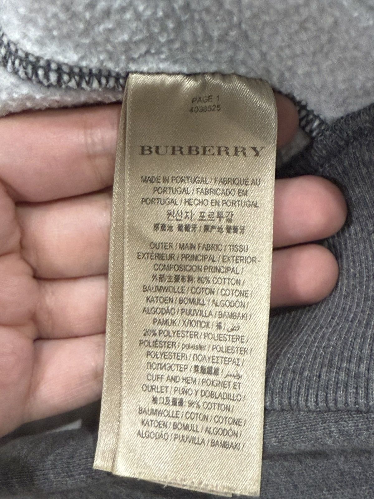 Burberry Burberry Gray Hoodie with Red Interior Size M / US 6-8 / IT 42-44 - 8 Thumbnail