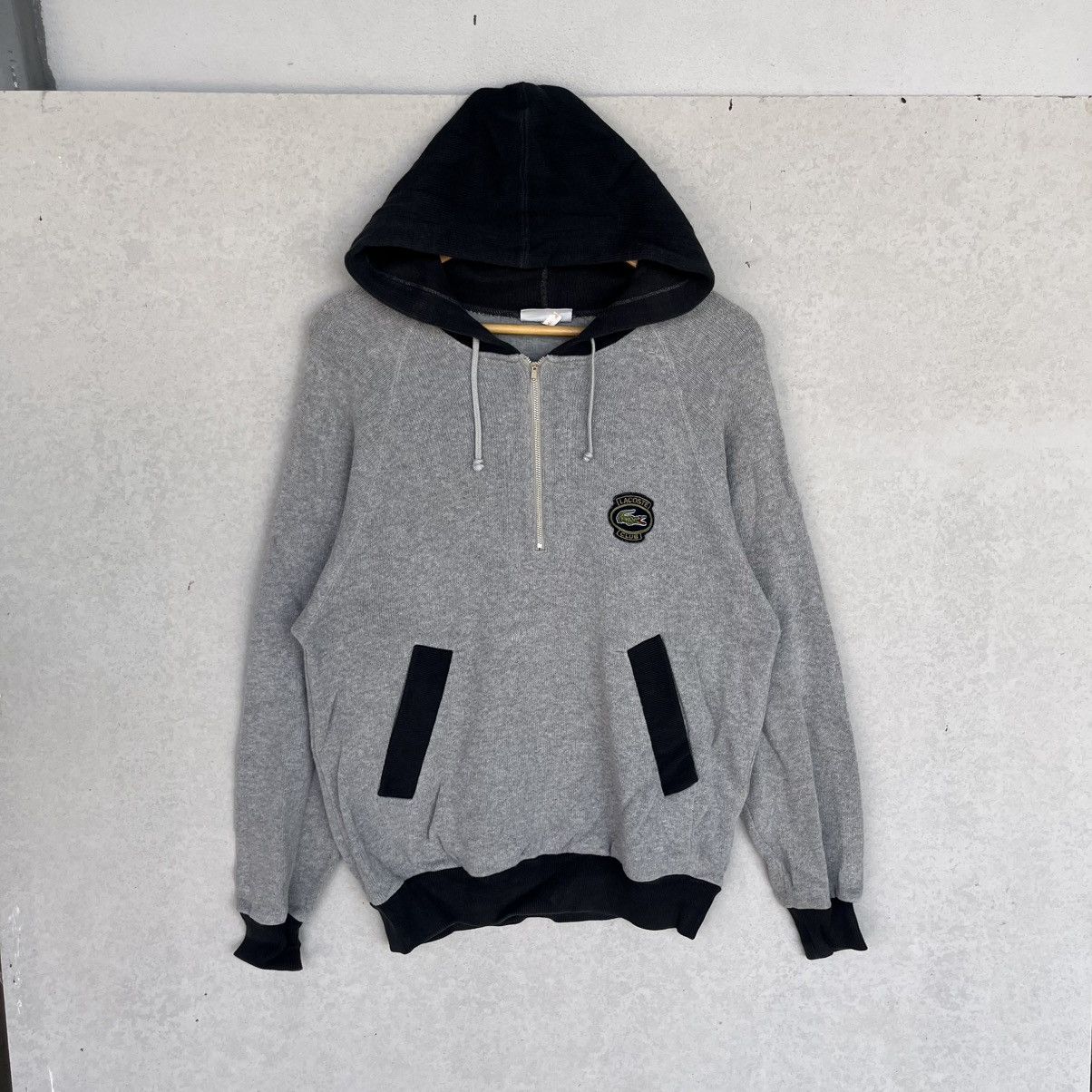 Other Vintage Lacoste Hoodie With Logo Grey & Black Size M Size US M / EU 48-50 / 2 - 1 Thumbnail