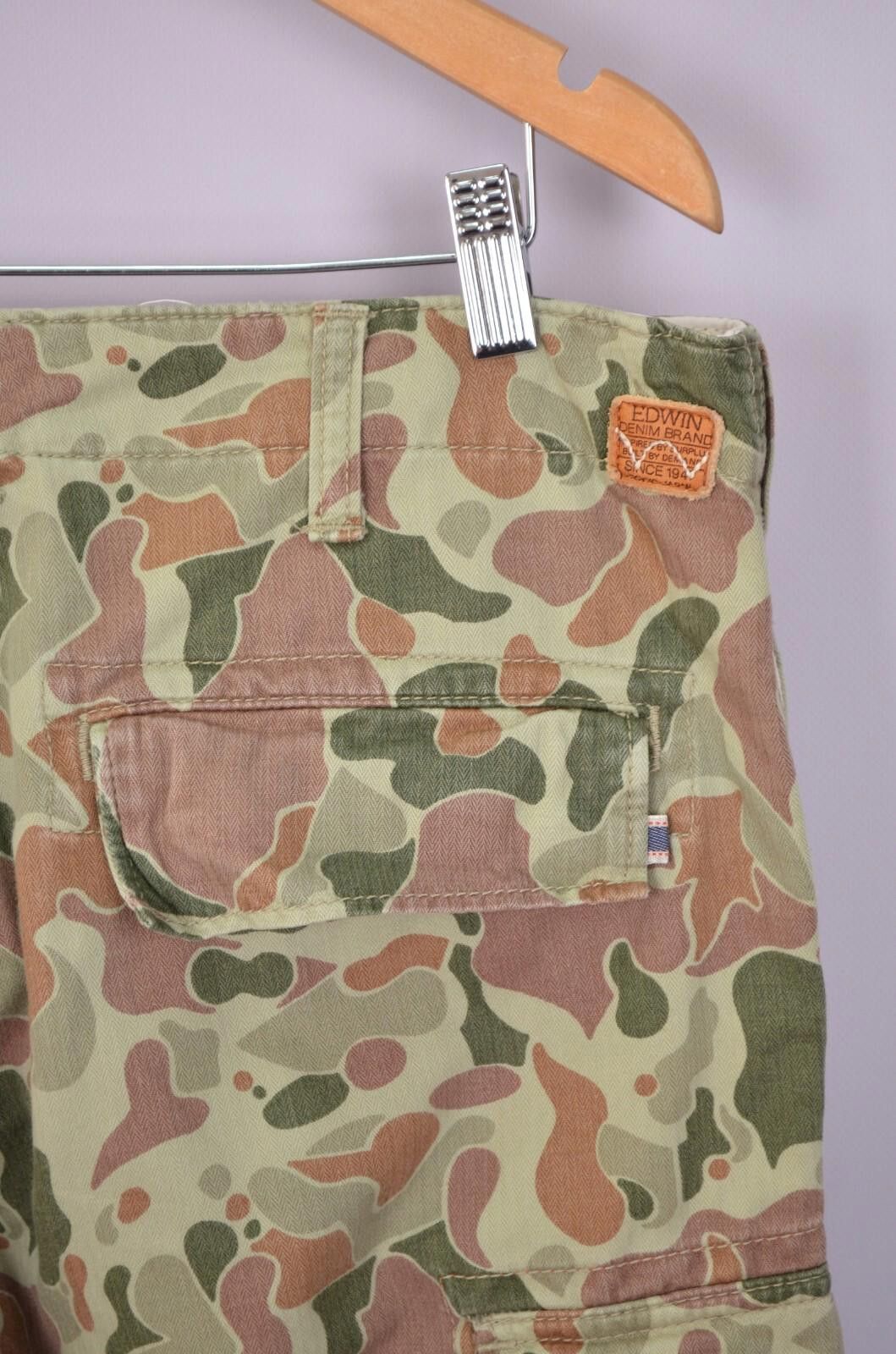 Edwin Mens Edwin Field 8,3 OZ Camo Stone Washed Pants Size W32 L32 Size US 32 / EU 48 - 12 Thumbnail
