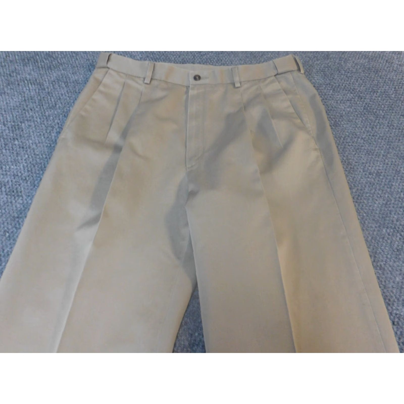 Haggar Haggar Pants 34x29 Gray Straight Mens Regular Dress Pants Casual Flat Front Cotton Knit Pocket Modern 29in Inseam Mens Size US 38 / EU 54 - 5 Thumbnail