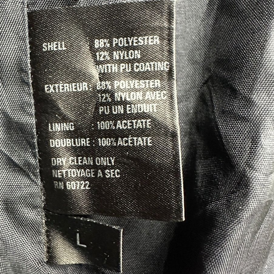 Other Sanyo New York Trench Coat Overcoat Mens Large Poly Nylon Size US L / EU 52-54 / 3 - 13 Thumbnail