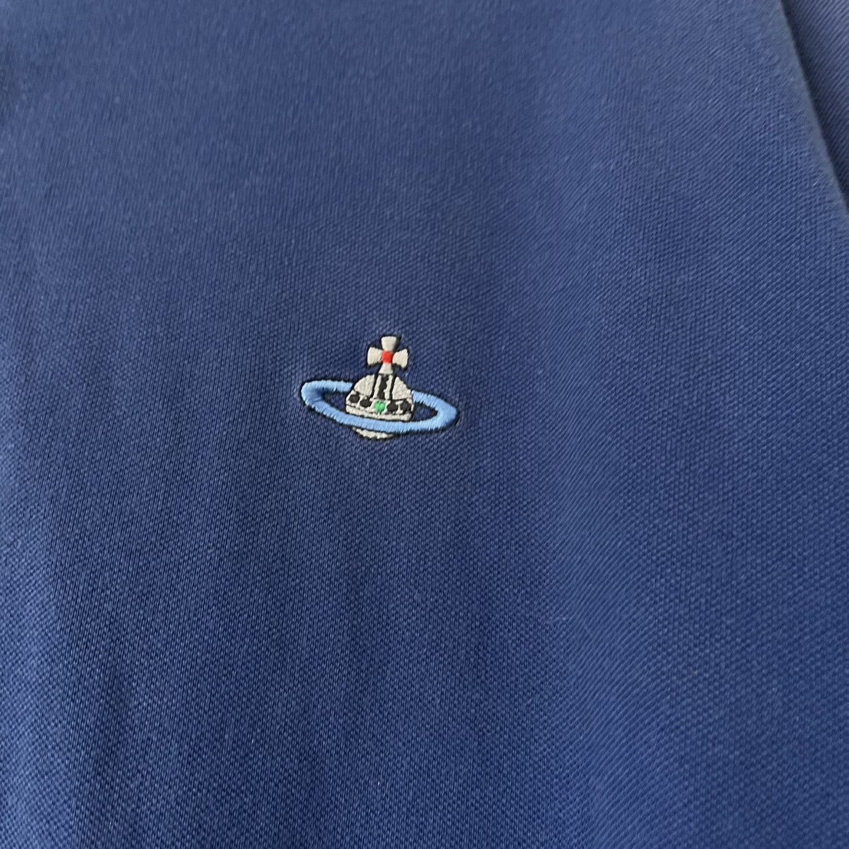 Vivienne Westwood VINTAGE VIVIENNE WESTWOOD POLO LONG SLEEVE BLUE Size US L / EU 52-54 / 3 - 3 Thumbnail