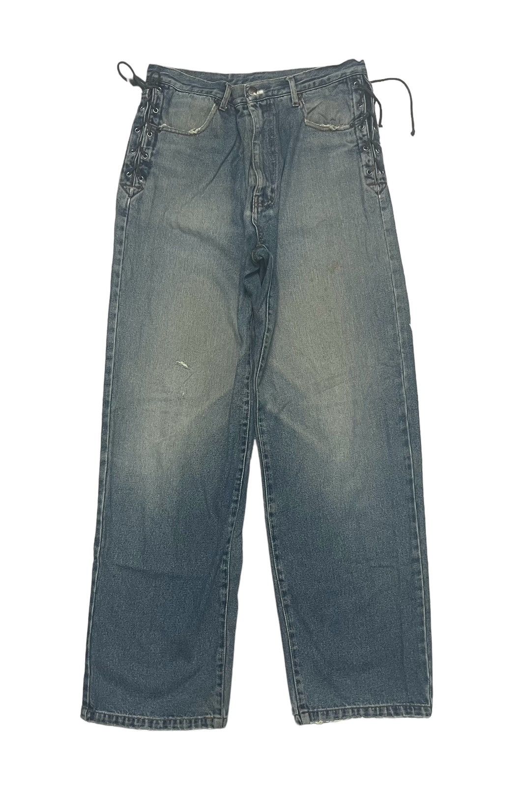 Harley Davidson 90s HARLEY DAVIDSON DENIM JEANS RARE DESIGN Size US 32 / EU 48 - 2 Thumbnail