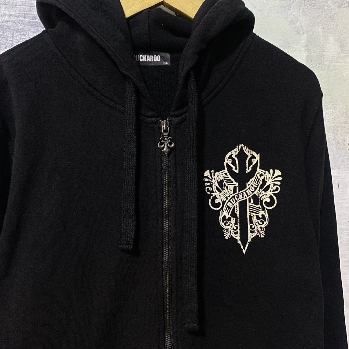 Tapout Vtg Buckaro like chrome heart Zip Hoodie Size US XL / EU 56 / 4 - 3 Thumbnail