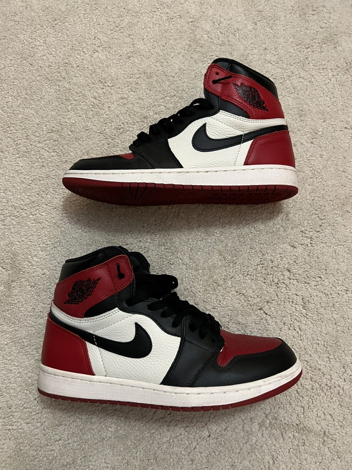 Jordan 1 bred toe