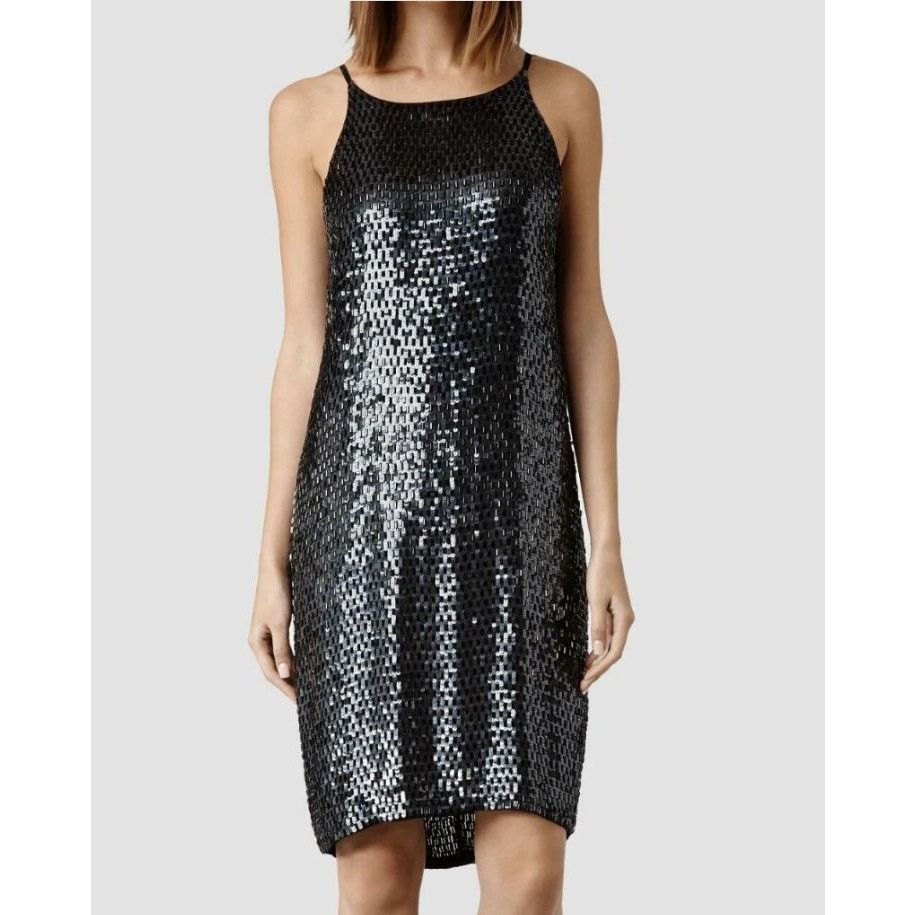 Allsaints All Saints Cecile Beaded Hand Embellished Dress Size 4 Size S / US 4 / IT 40 - 1 Thumbnail