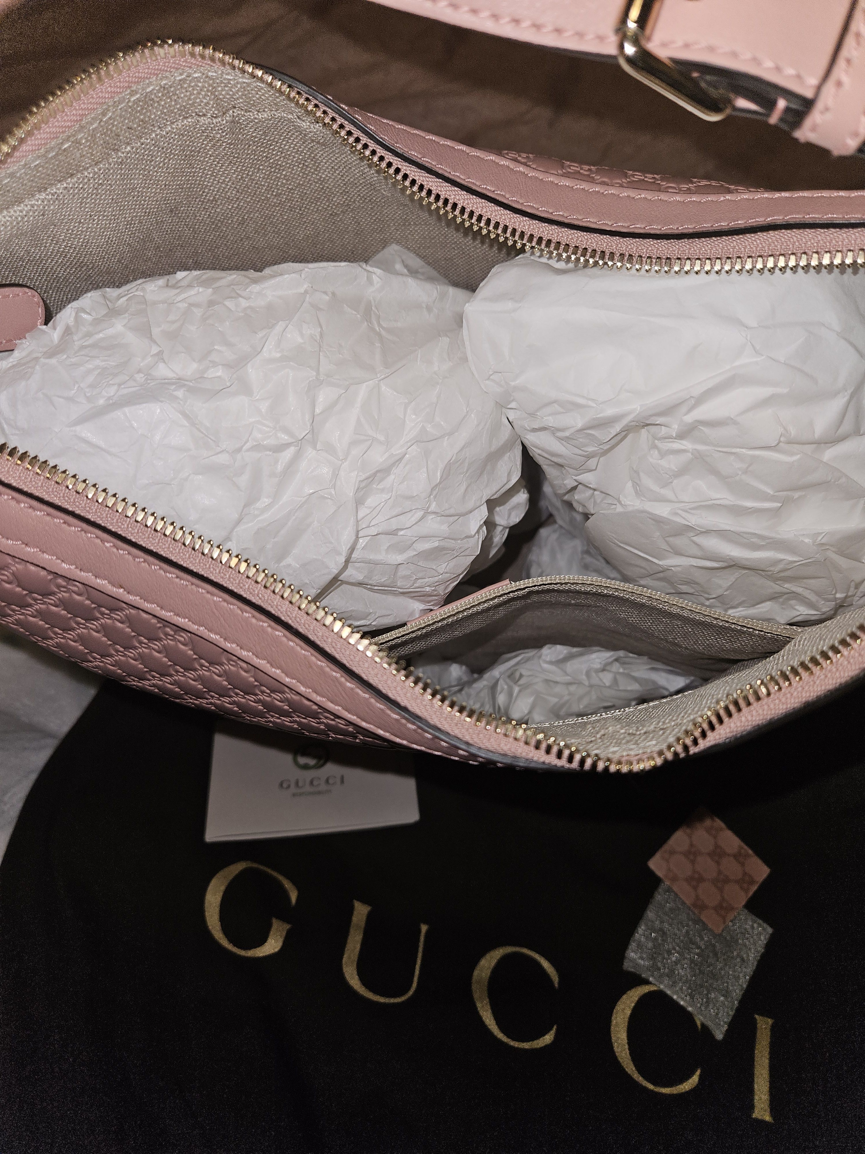 Gucci Pink Guccissima Size ONE SIZE - 3 Thumbnail