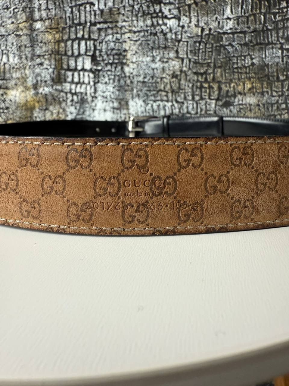 Gucci Leather Gucci monogram belt y2k oldmoney Size ONE SIZE - 24 Thumbnail