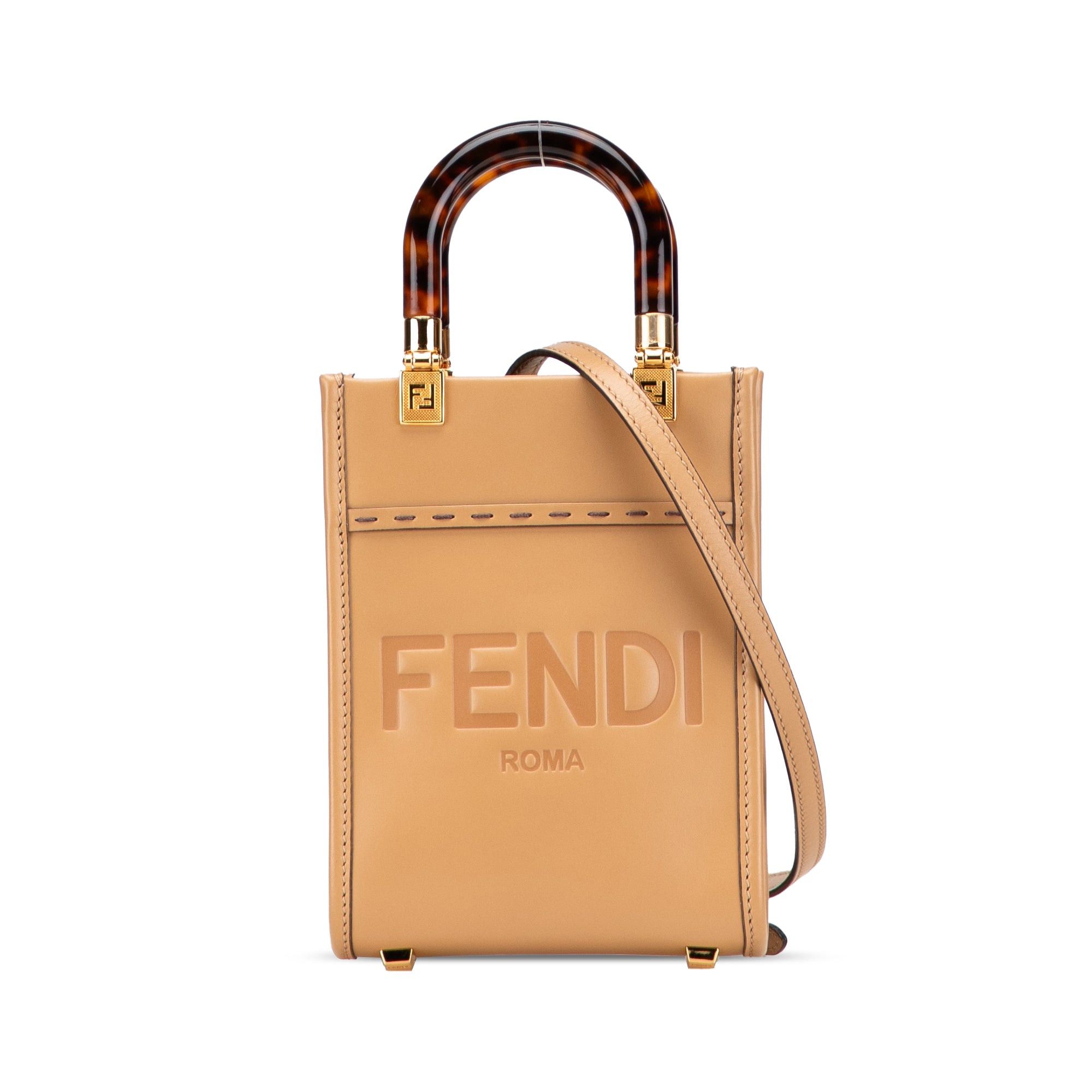 Fendi Mini Leather Sunshine Shopper Tote Size ONE SIZE - 1 Thumbnail