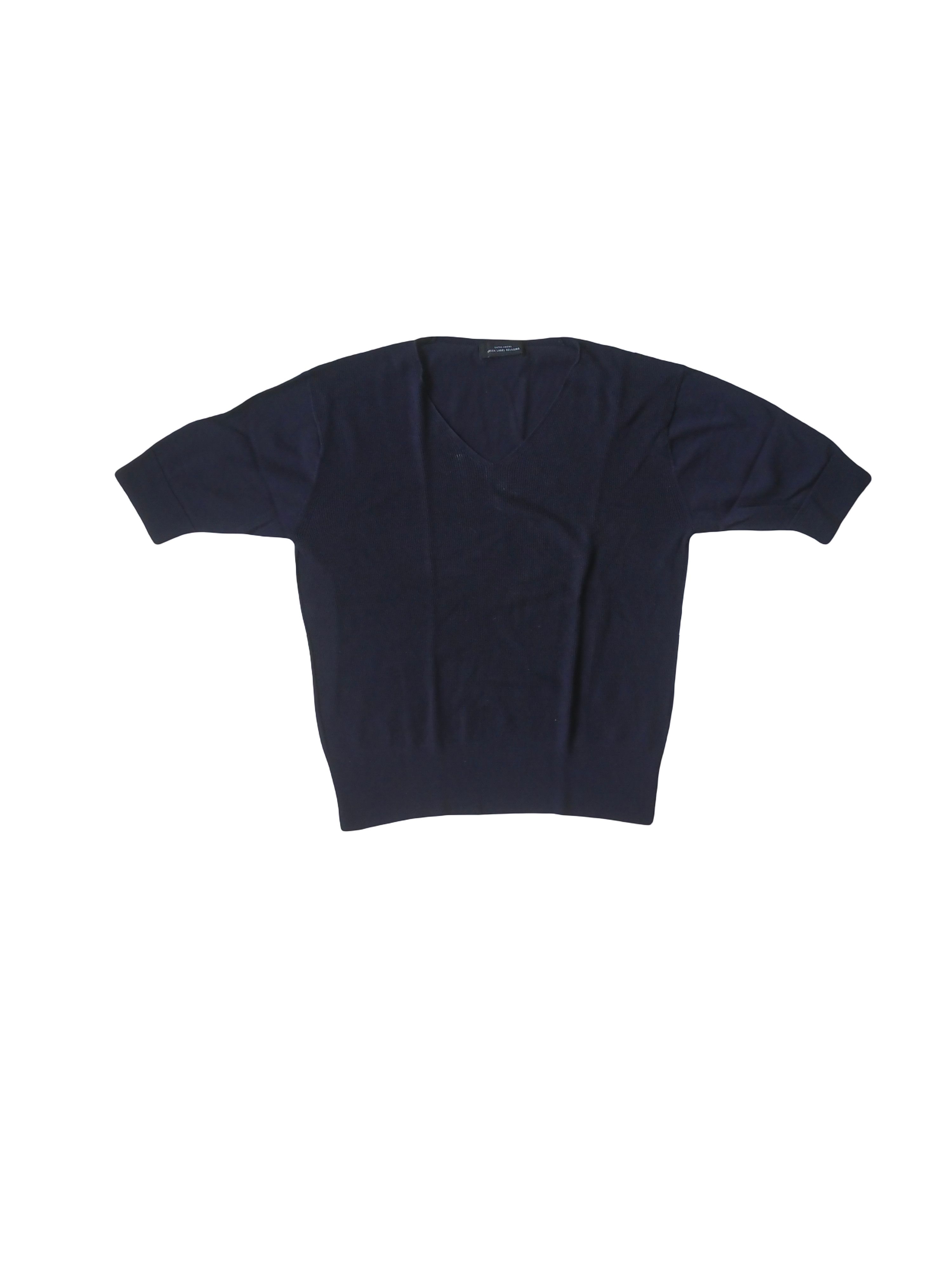 United Arrows United Arrows Green Label Relaxing V Neck Knit Sweater Navy Size S / US 4 / IT 40 - 1 Thumbnail