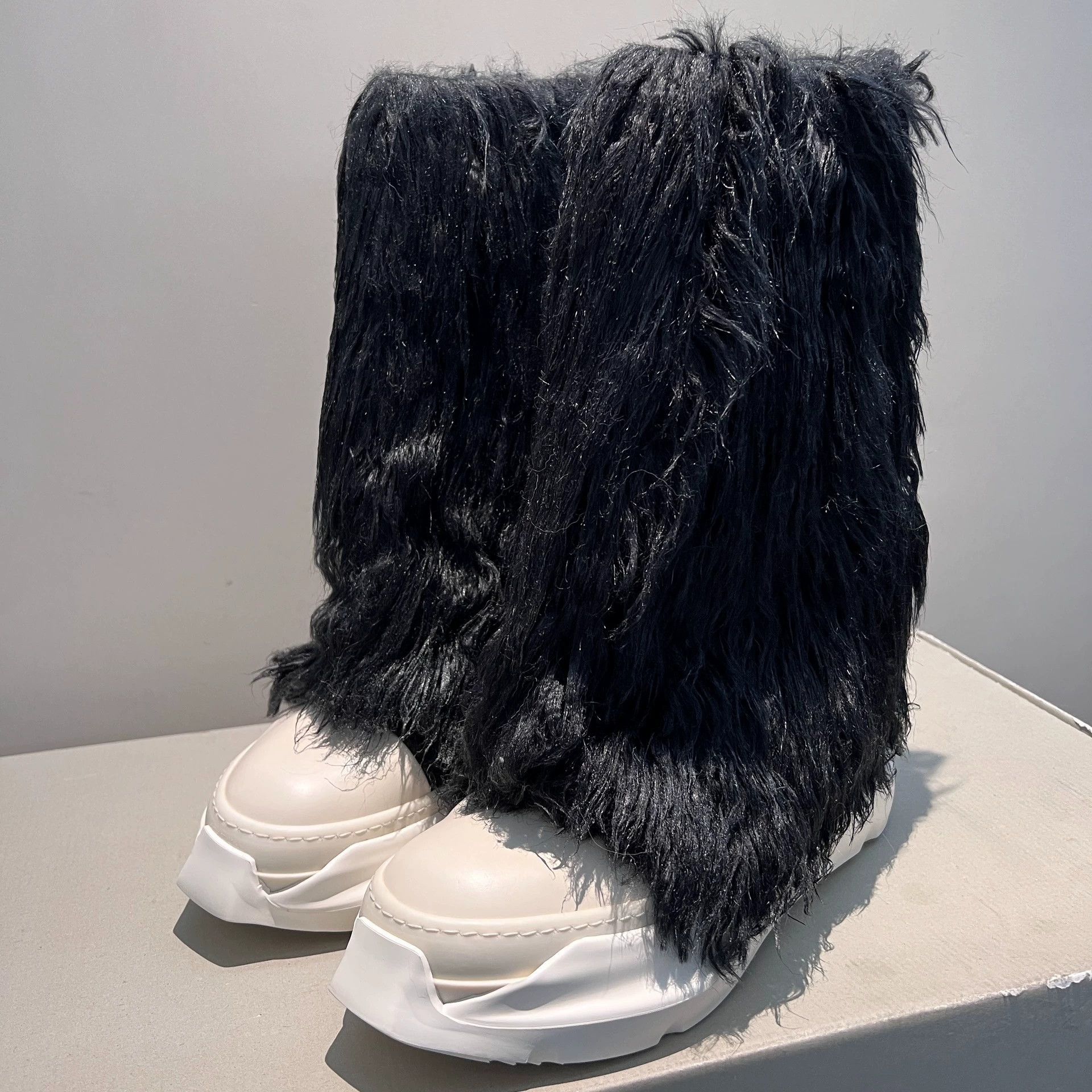 Rick Owens Rick Owens FW22 Abstract Elephant Leg Boots Size US 10 / EU 43 - 3 Thumbnail