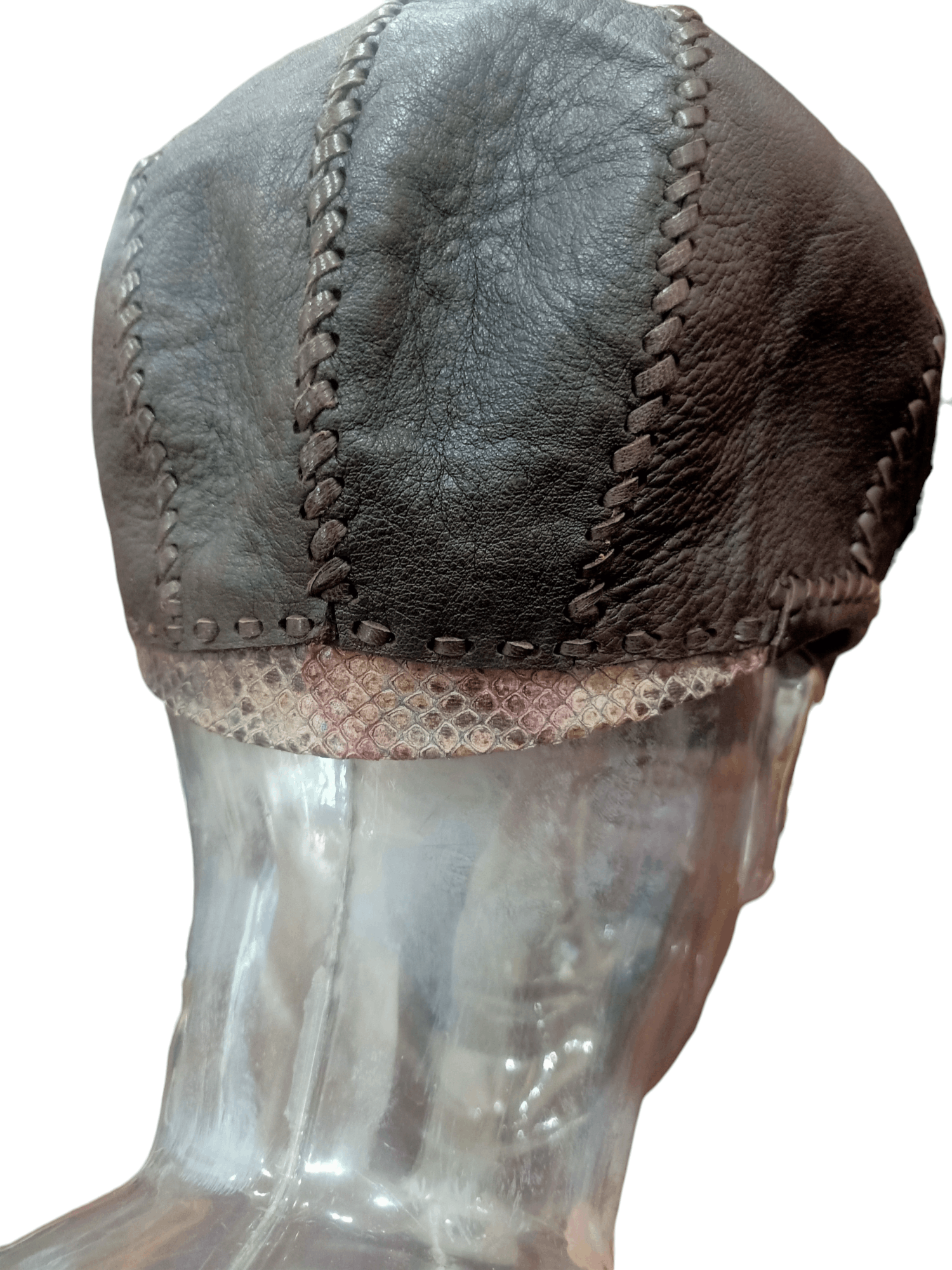 Japanese Brand × Leather Handmade Leather/Python Leather Hat Size ONE SIZE - 5 Thumbnail