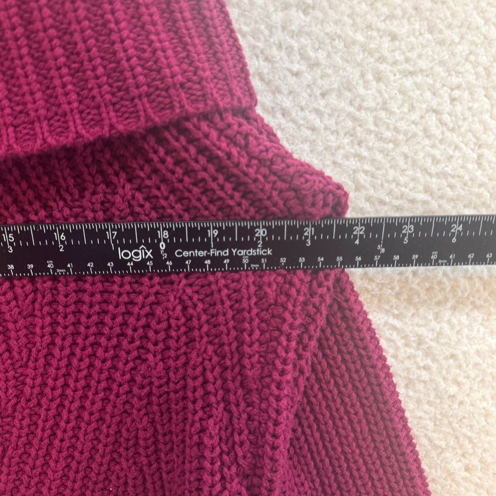 Express Express Off Shoulder Sweater Small Berry Red Chunky Knit Long Sleeve Size S / US 4 / IT 40 - 3 Thumbnail